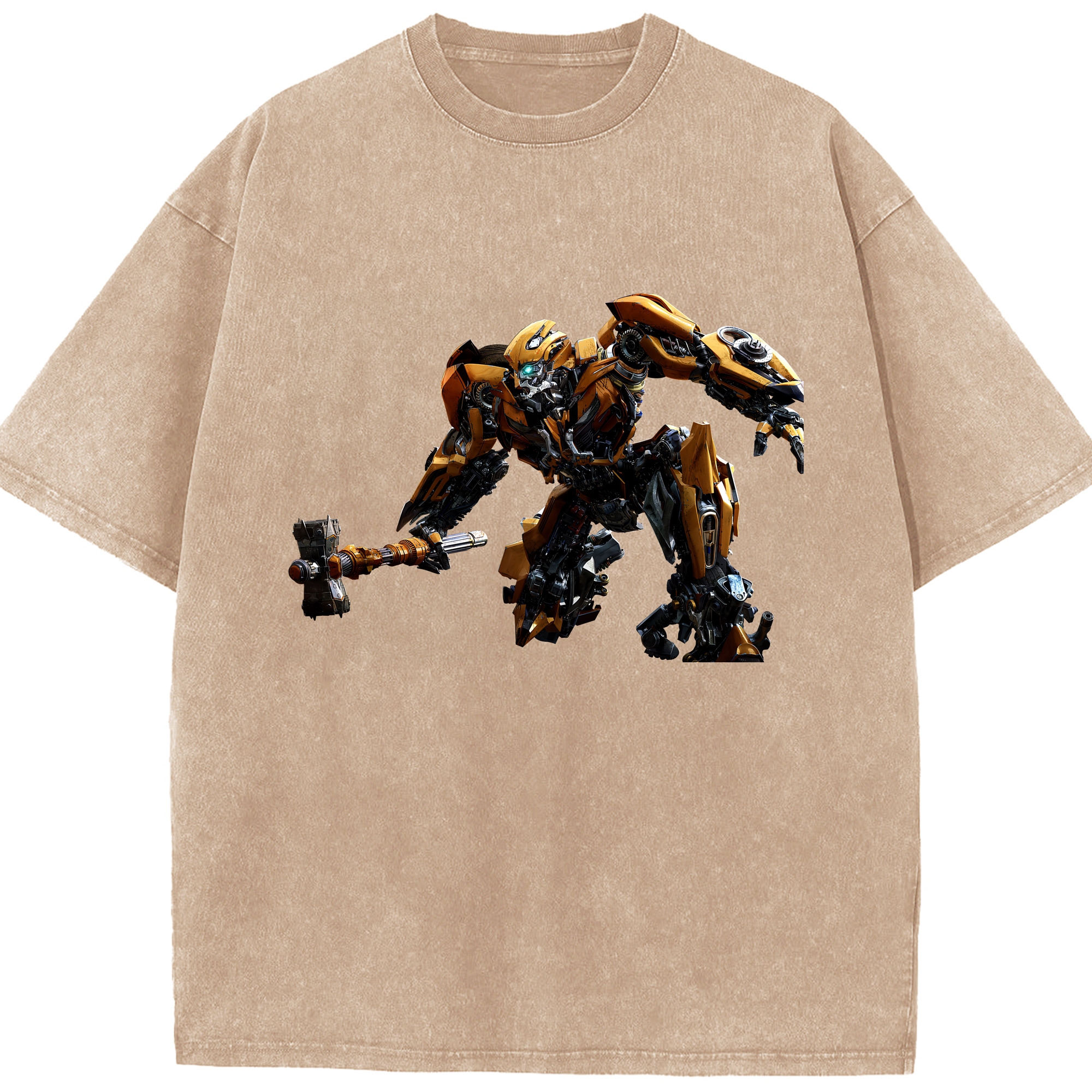 （画像用） Transformers トランスフォーマー 綿100% ヴィンテージ風 半袖Tシャツ（フロントプリント）