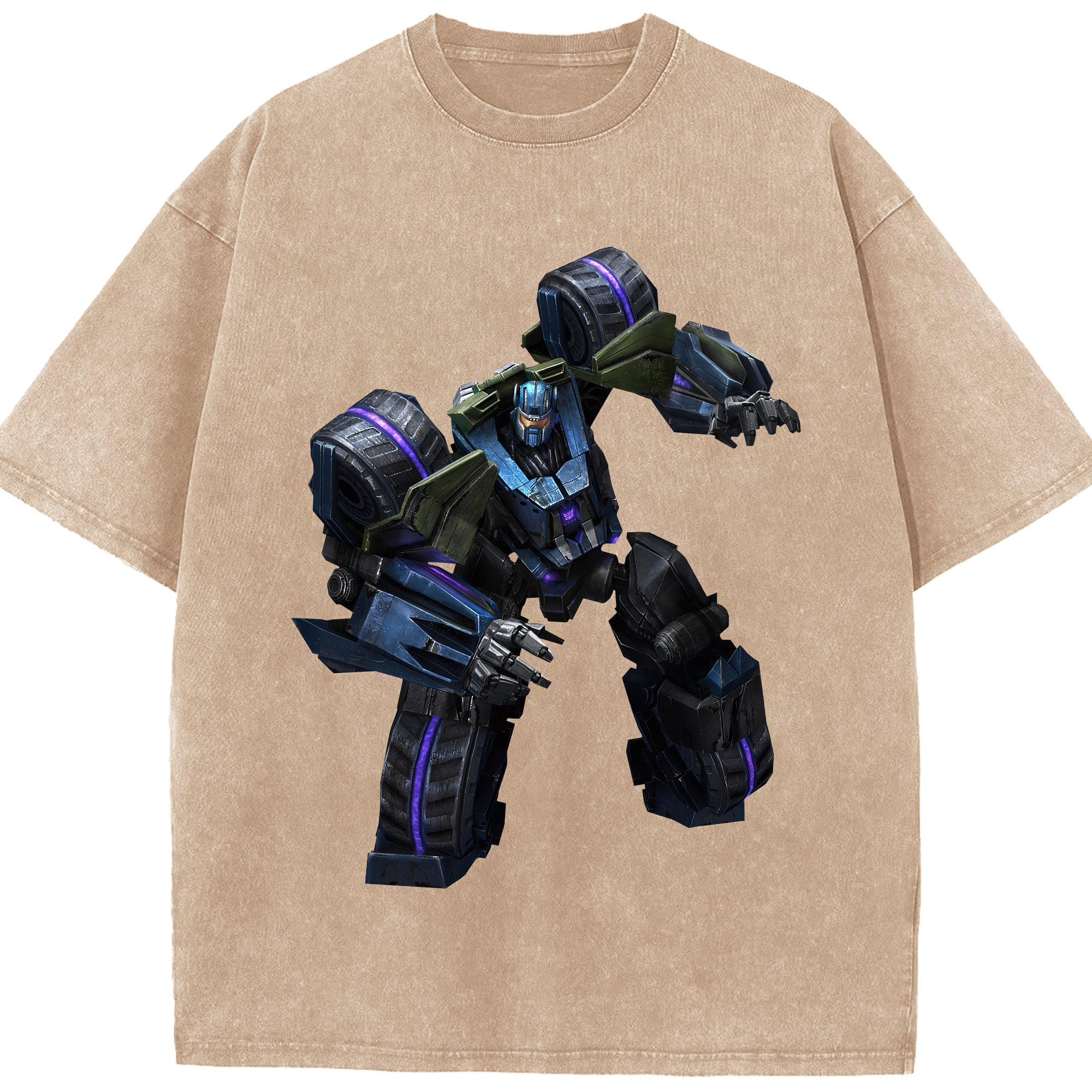 （画像用） Transformers トランスフォーマー 綿100% ヴィンテージ風 半袖Tシャツ（フロントプリント）