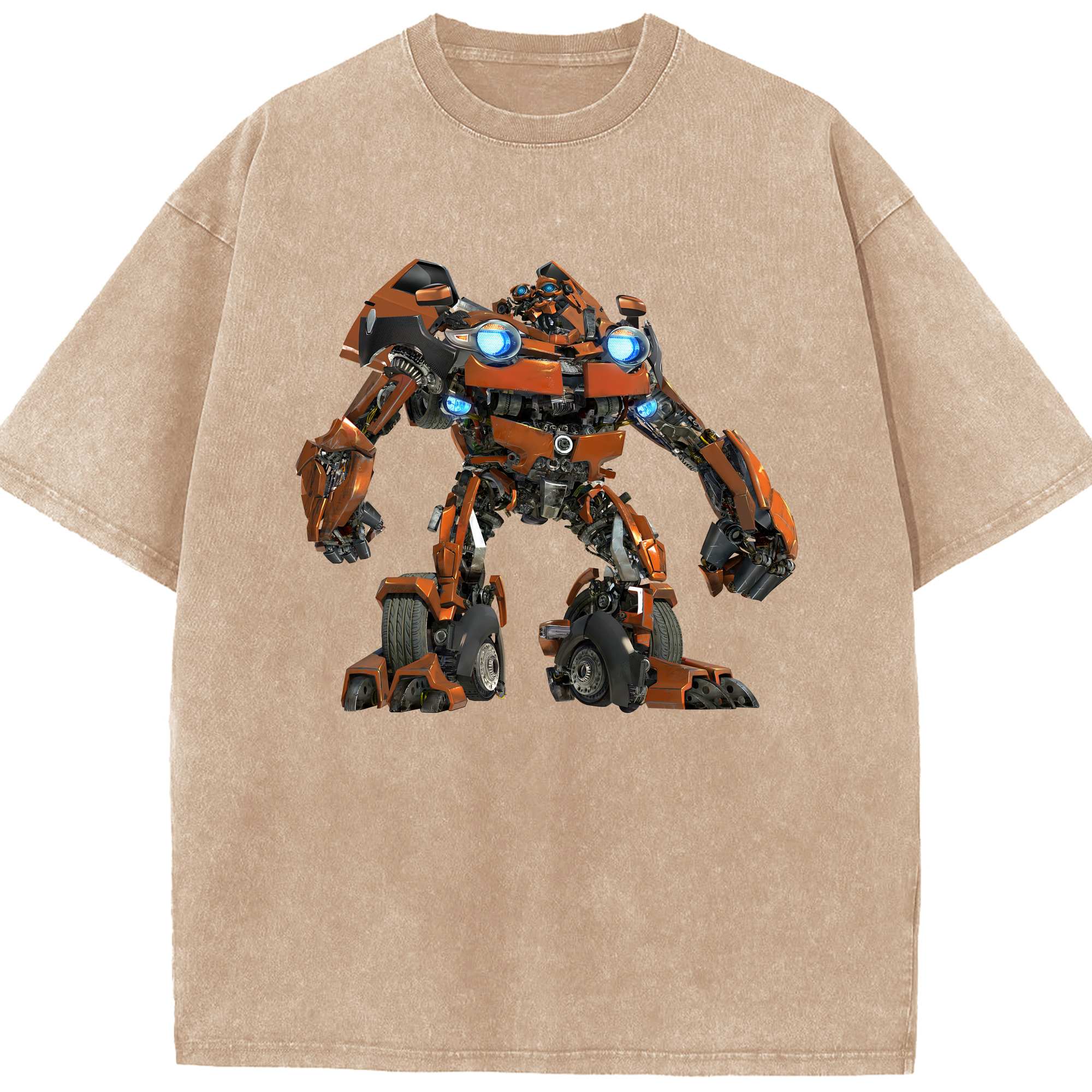 （画像用） Transformers トランスフォーマー 綿100% ヴィンテージ風 半袖Tシャツ（フロントプリント）