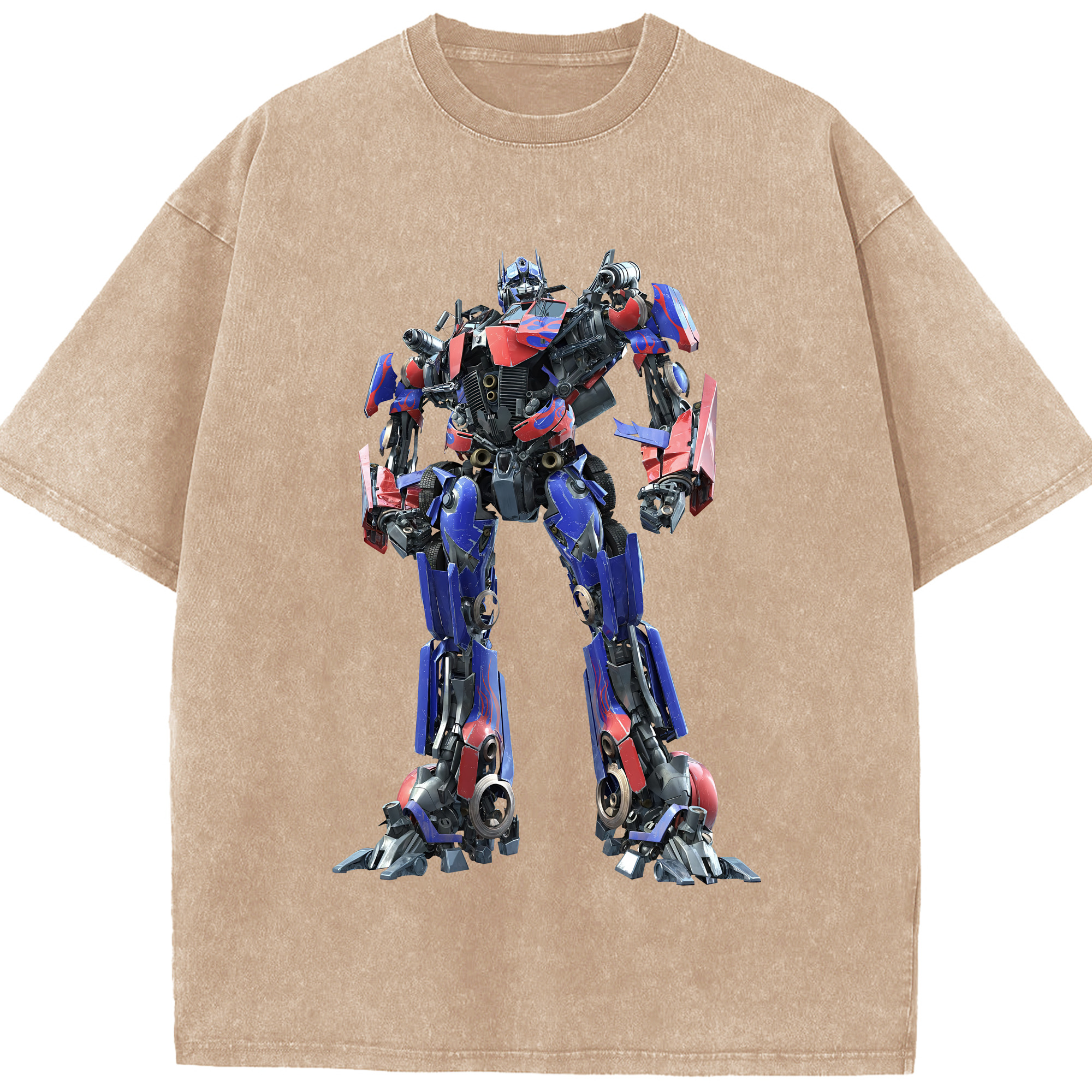 （画像用） Transformers トランスフォーマー 綿100% ヴィンテージ風 半袖Tシャツ（フロントプリント）