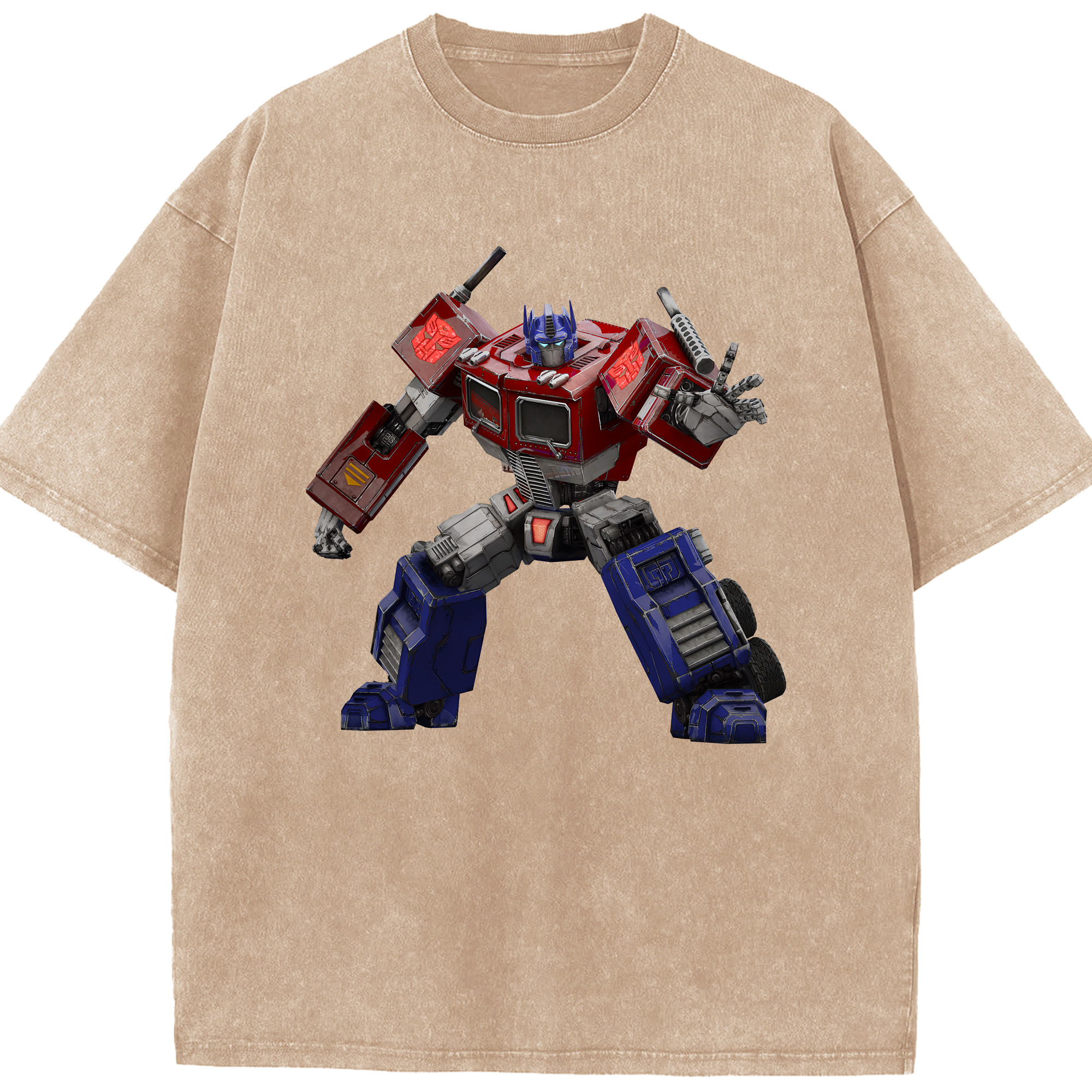 （画像用） Transformers トランスフォーマー 綿100% ヴィンテージ風 半袖Tシャツ（フロントプリント）