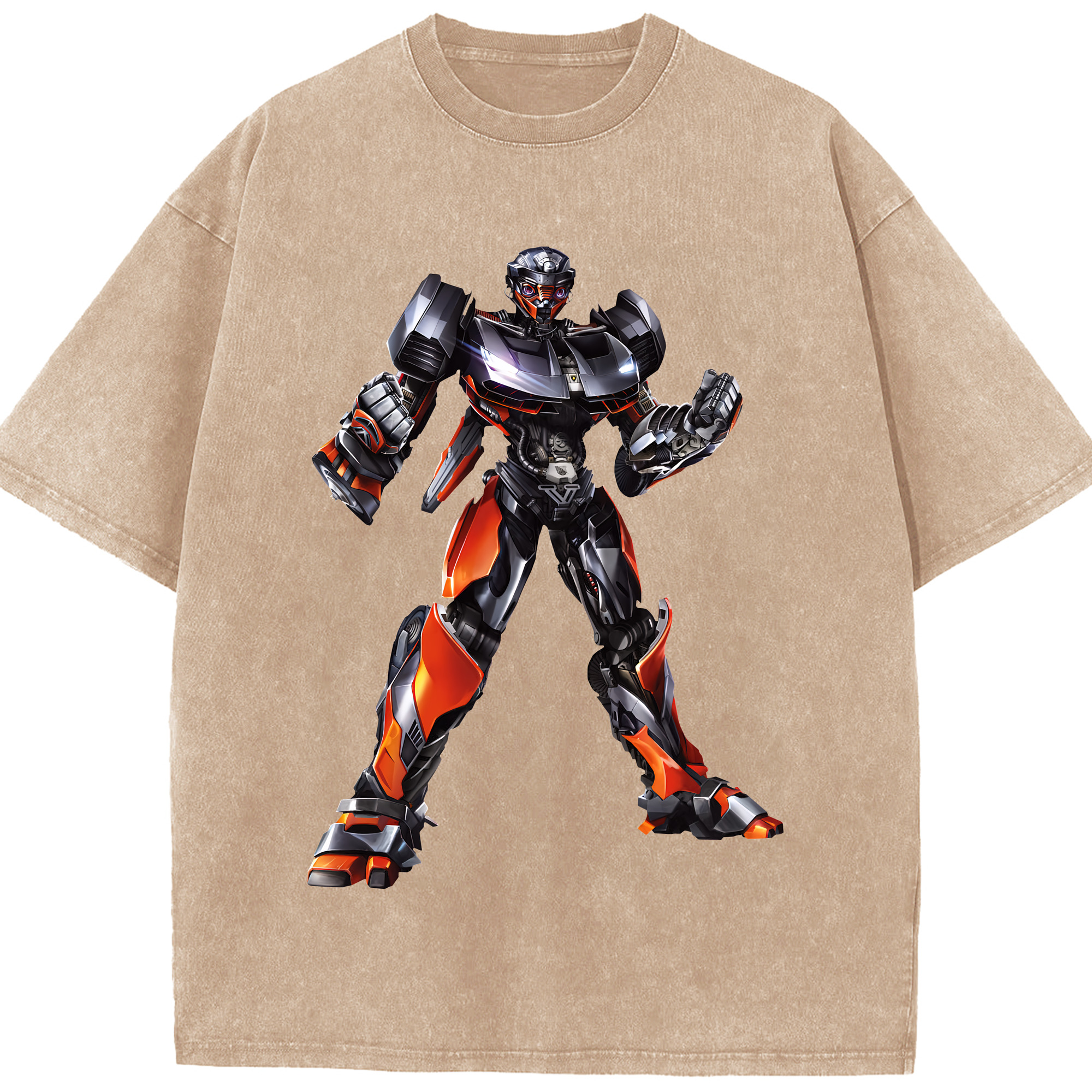 （画像用） Transformers トランスフォーマー 綿100% ヴィンテージ風 半袖Tシャツ（フロントプリント）