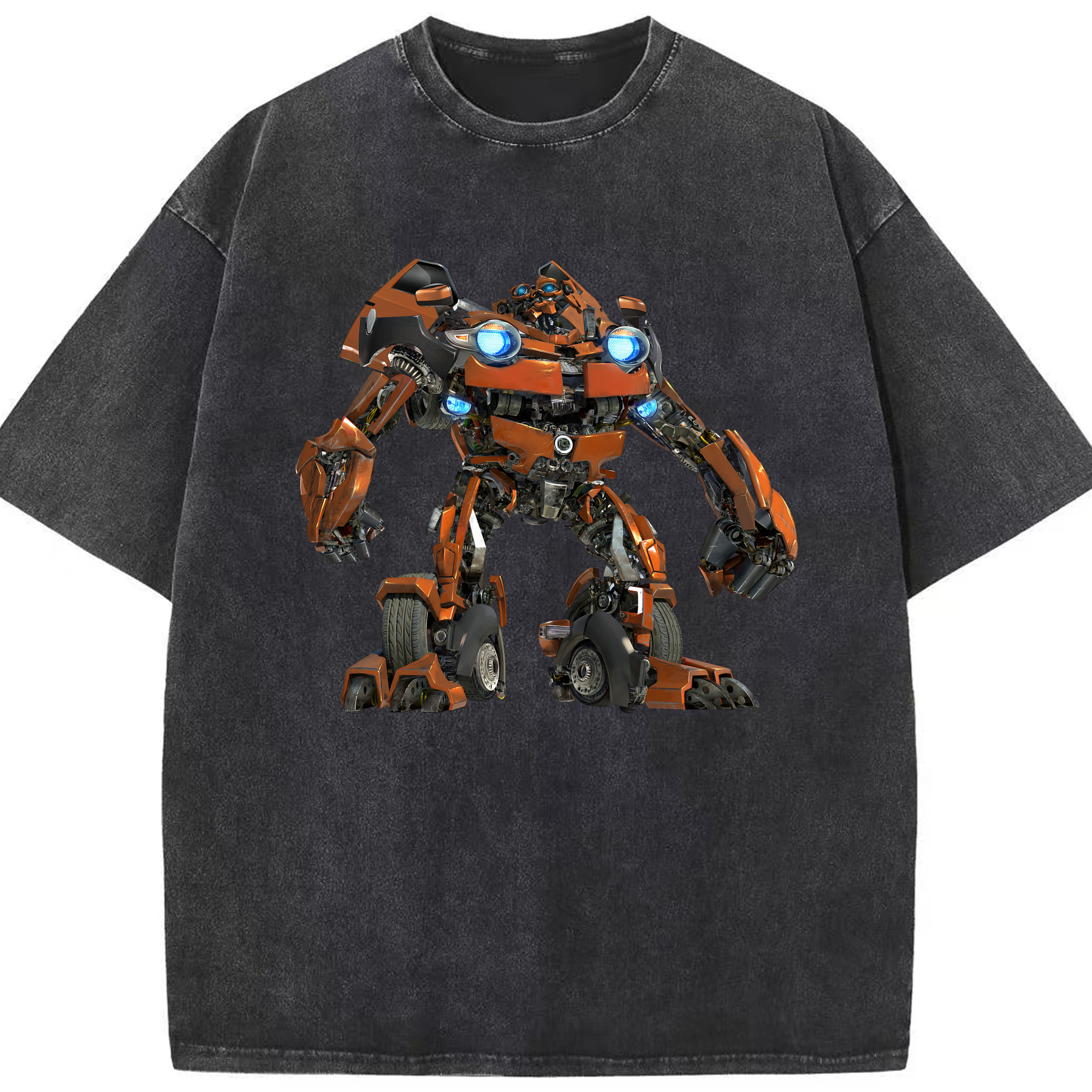 （画像用） Transformers トランスフォーマー 綿100% ヴィンテージ風 半袖Tシャツ（フロントプリント）