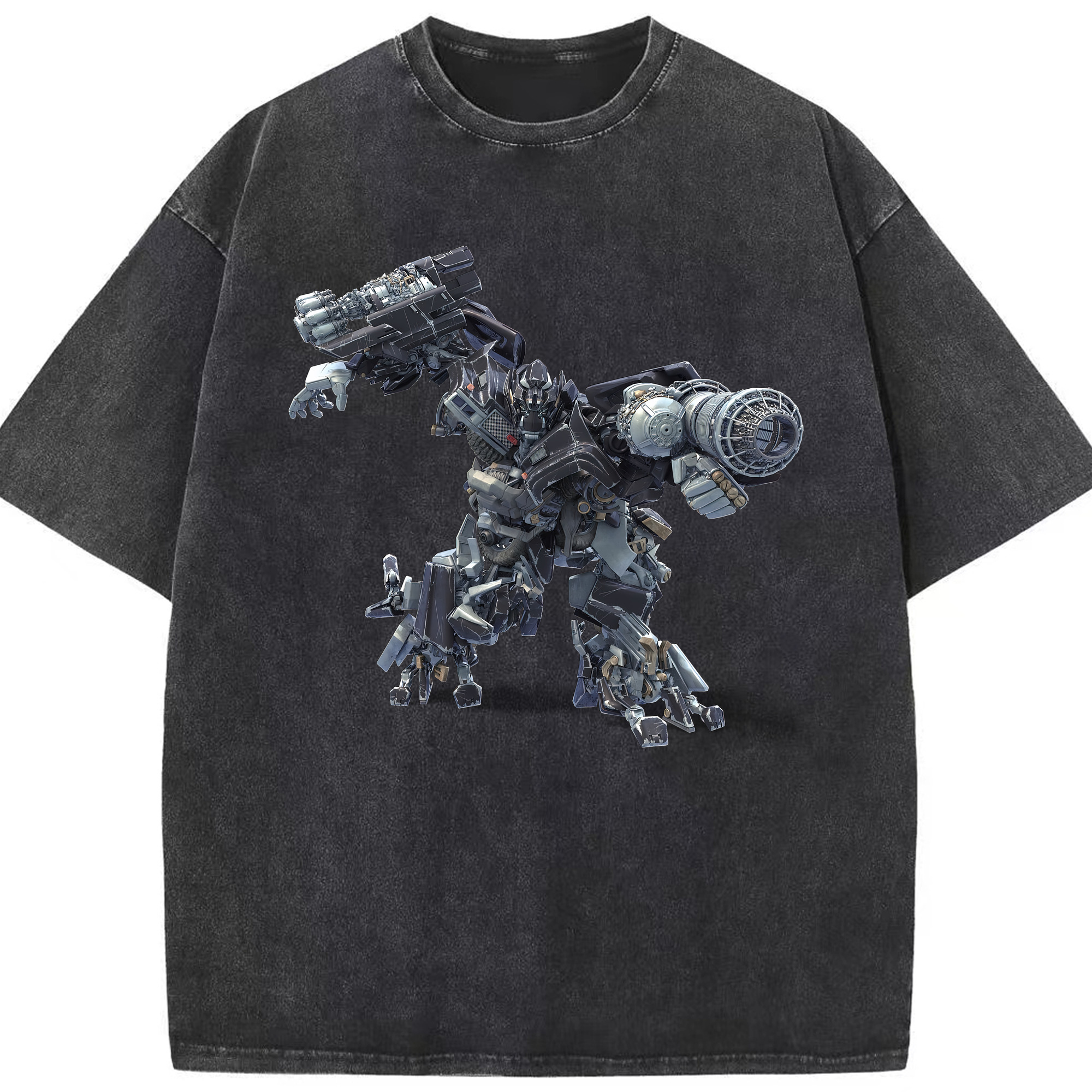 （画像用） Transformers トランスフォーマー 綿100% ヴィンテージ風 半袖Tシャツ（フロントプリント）