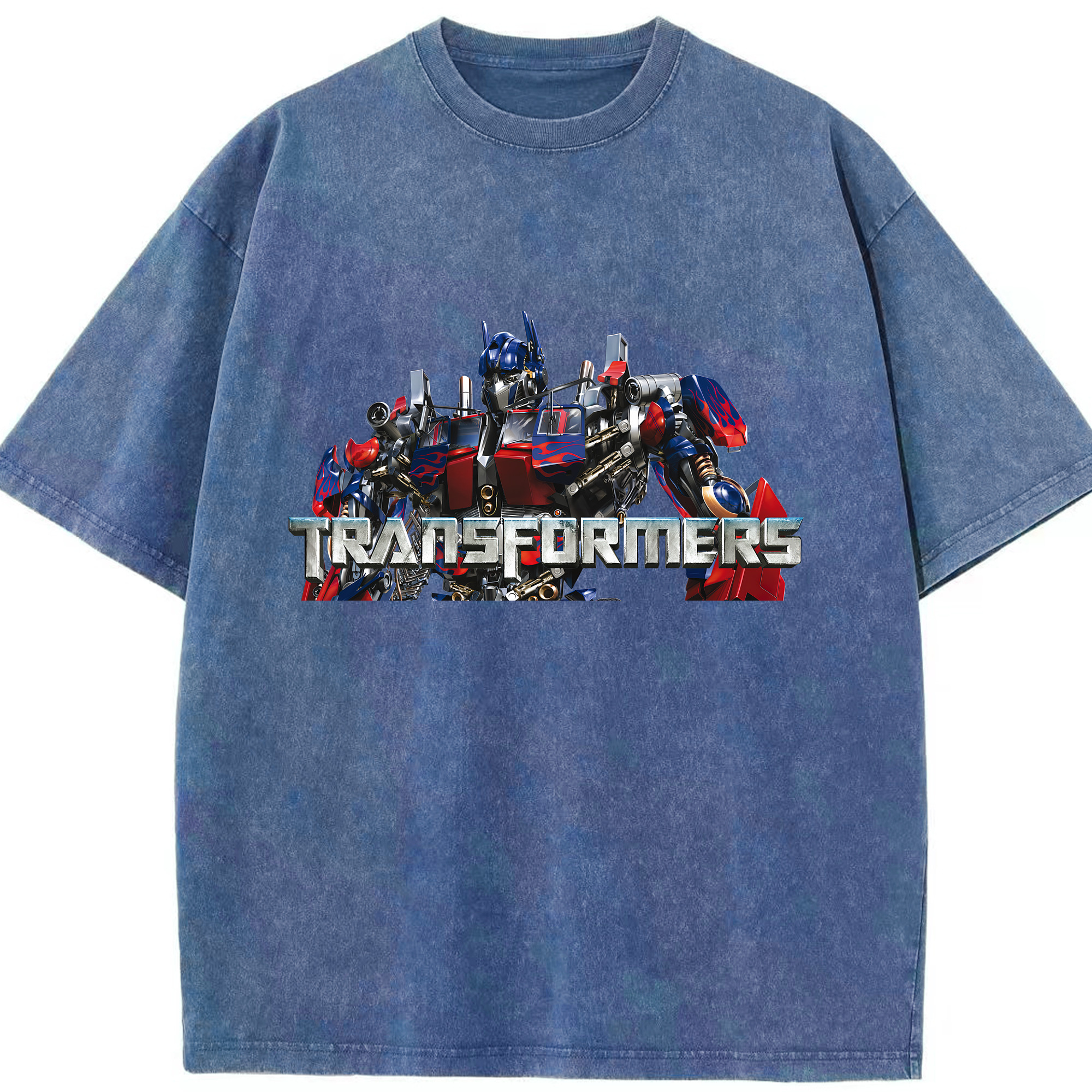 （画像用） Transformers トランスフォーマー 綿100% ヴィンテージ風 半袖Tシャツ（フロントプリント）