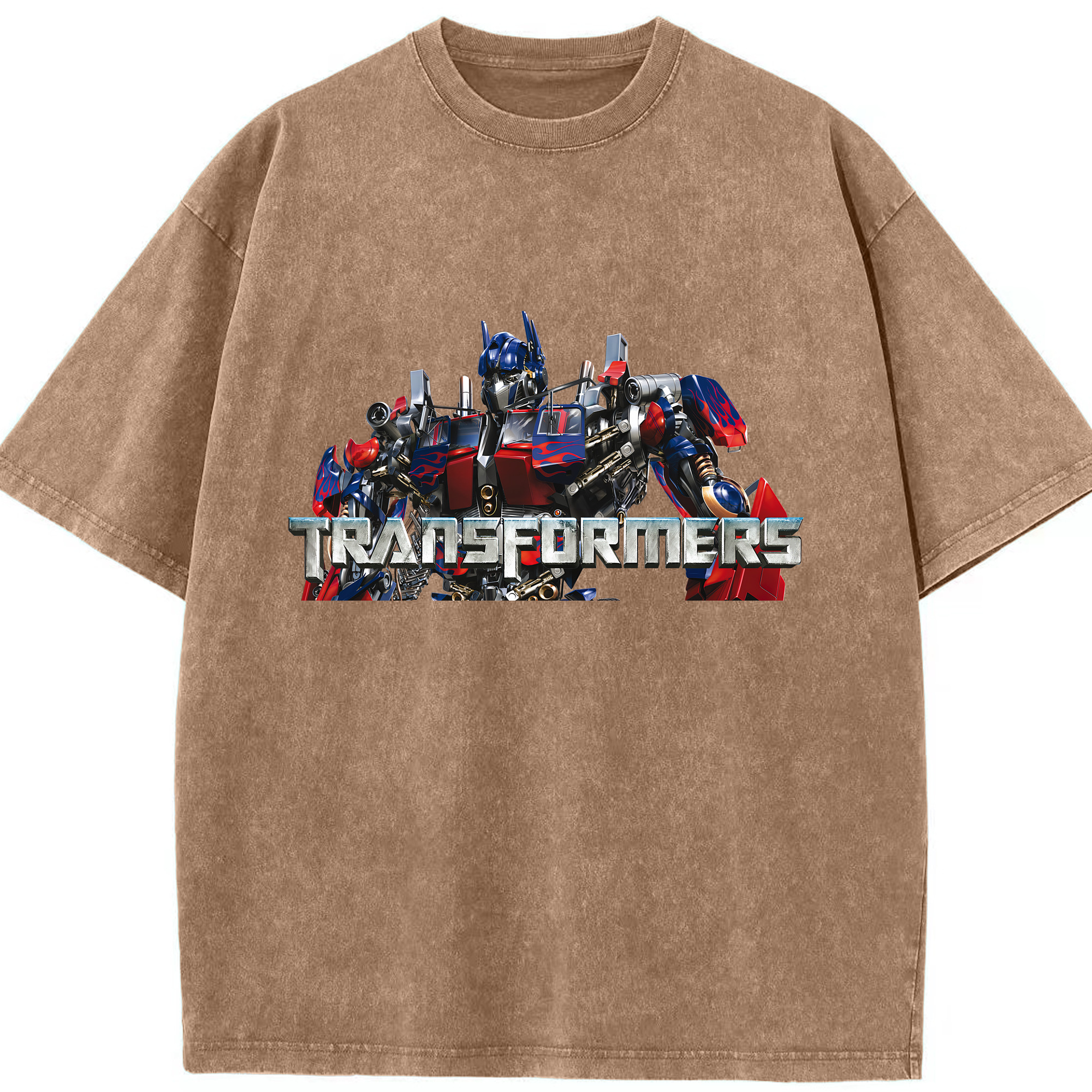 （画像用） Transformers トランスフォーマー 綿100% ヴィンテージ風 半袖Tシャツ（フロントプリント）