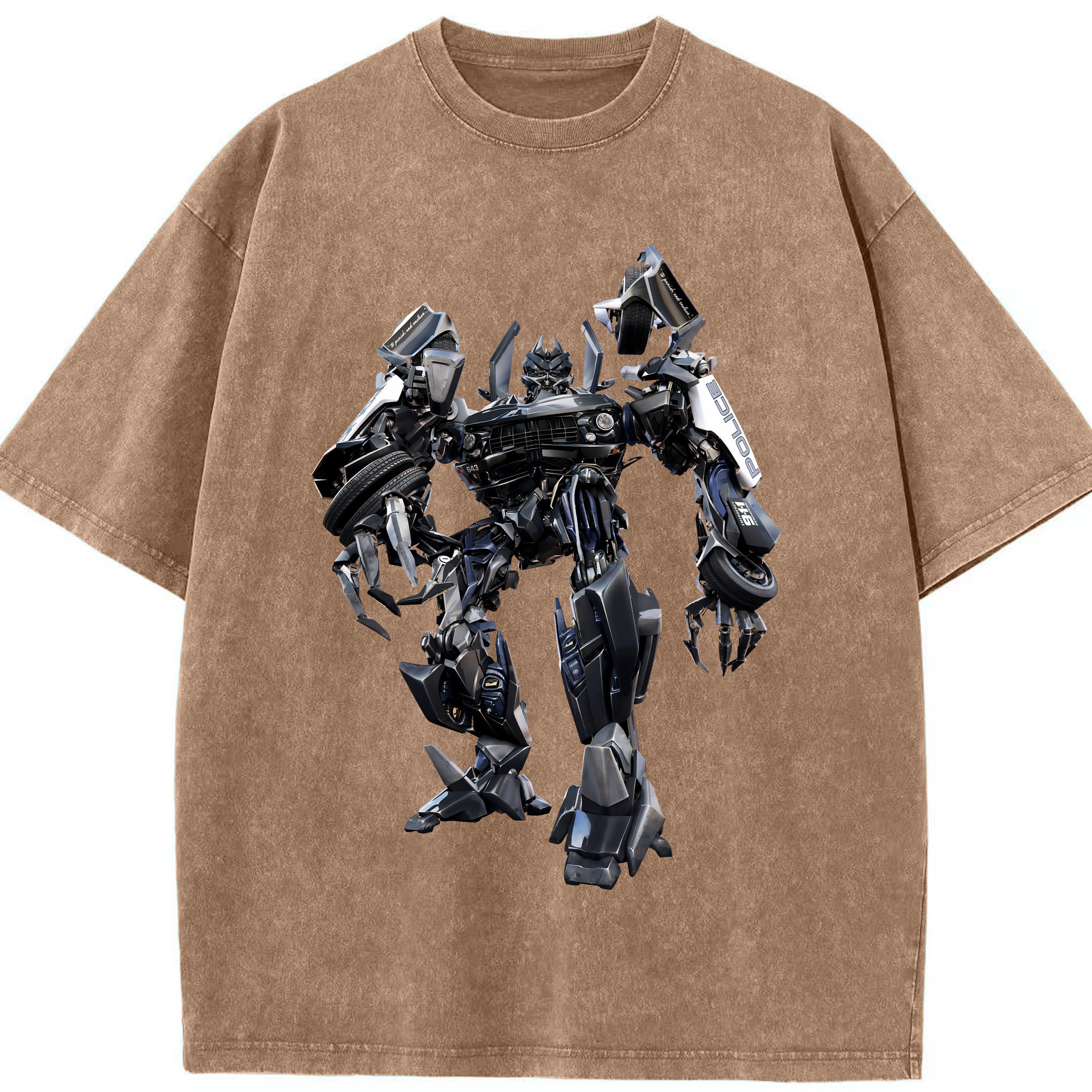 （画像用） Transformers トランスフォーマー 綿100% ヴィンテージ風 半袖Tシャツ（フロントプリント）