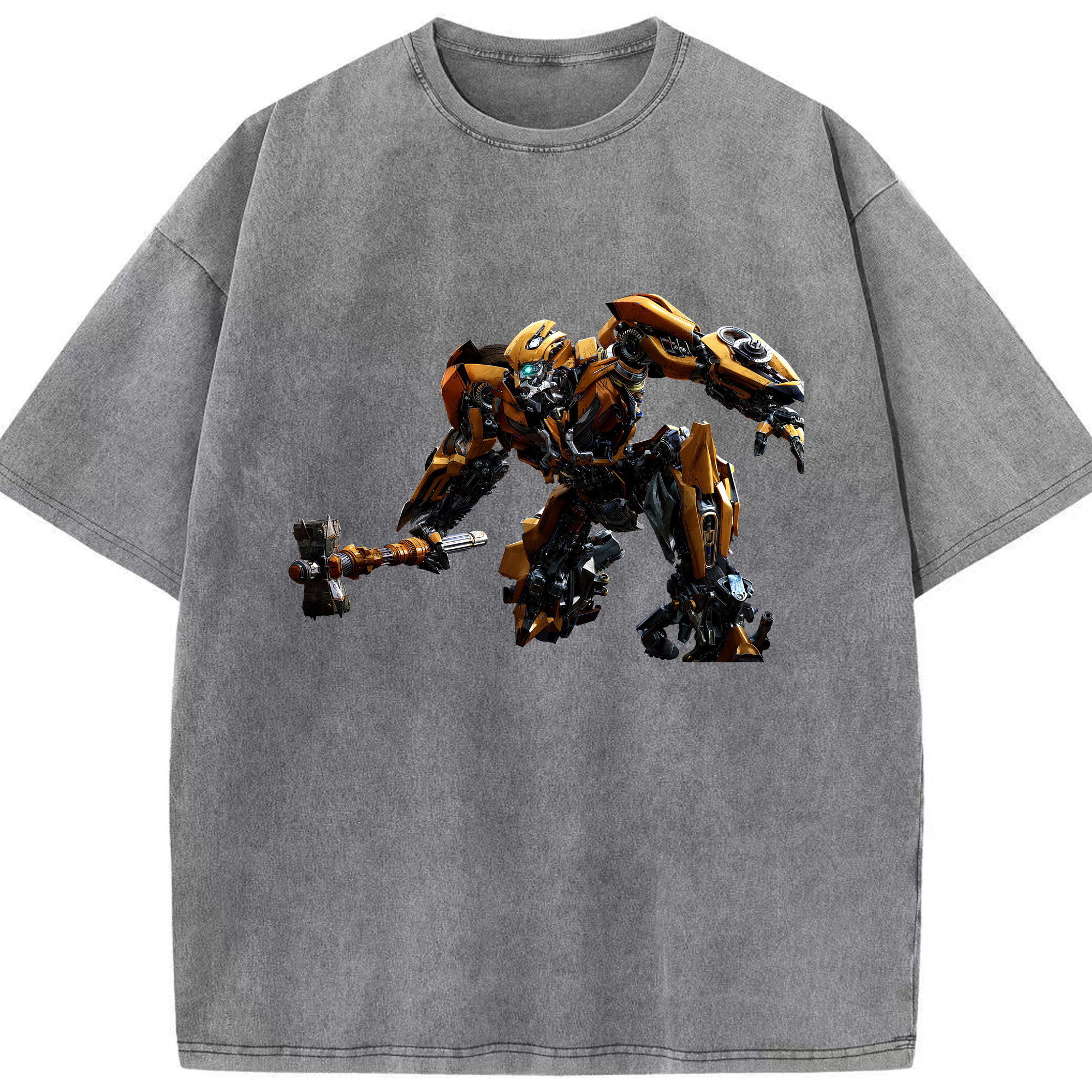 （画像用） Transformers トランスフォーマー 綿100% ヴィンテージ風 半袖Tシャツ（フロントプリント）