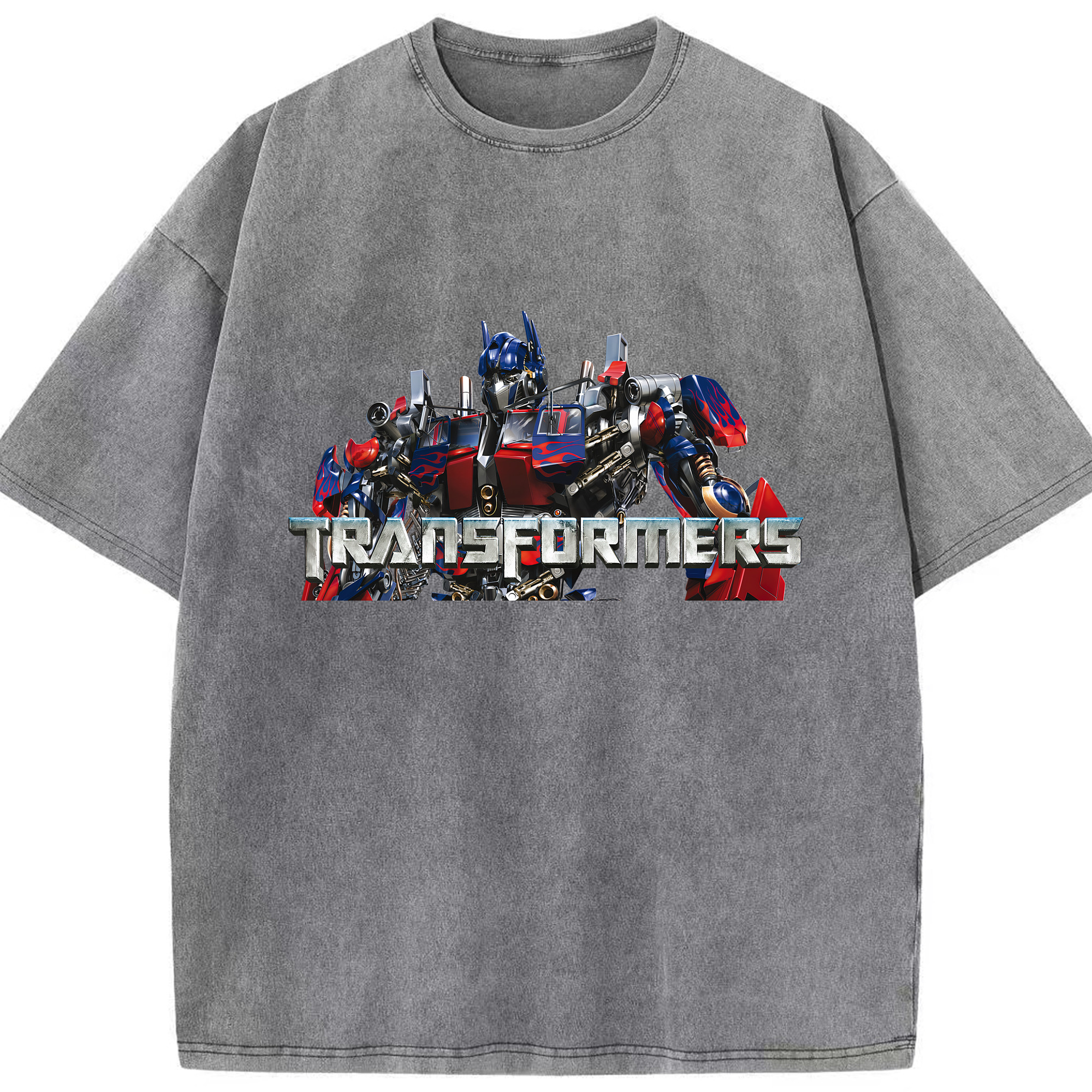 （画像用） Transformers トランスフォーマー 綿100% ヴィンテージ風 半袖Tシャツ（フロントプリント）