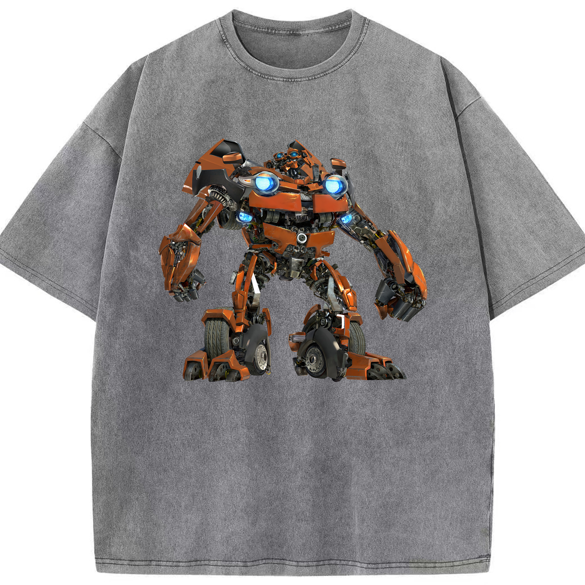 （画像用） Transformers トランスフォーマー 綿100% ヴィンテージ風 半袖Tシャツ（フロントプリント）