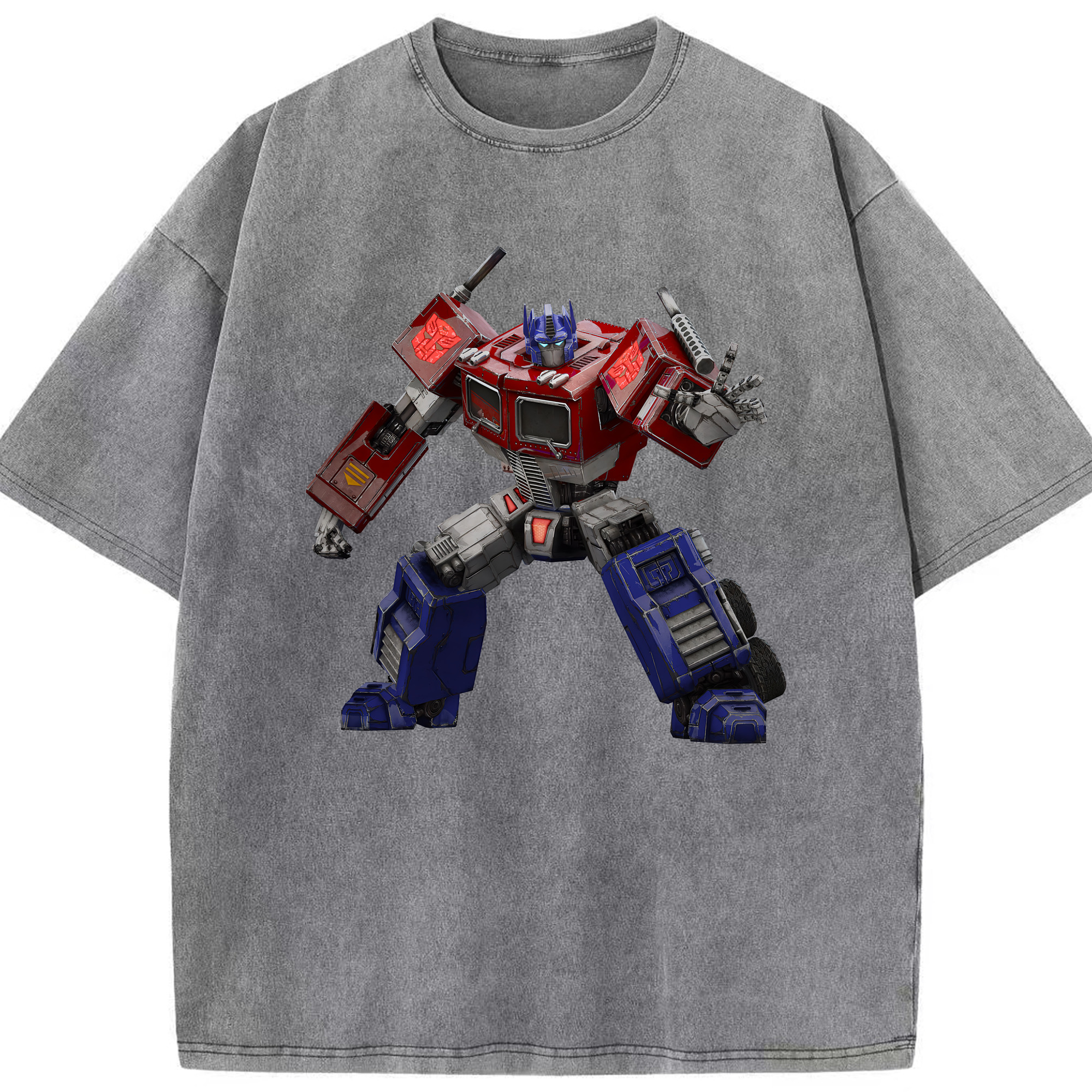 （画像用） Transformers トランスフォーマー 綿100% ヴィンテージ風 半袖Tシャツ（フロントプリント）