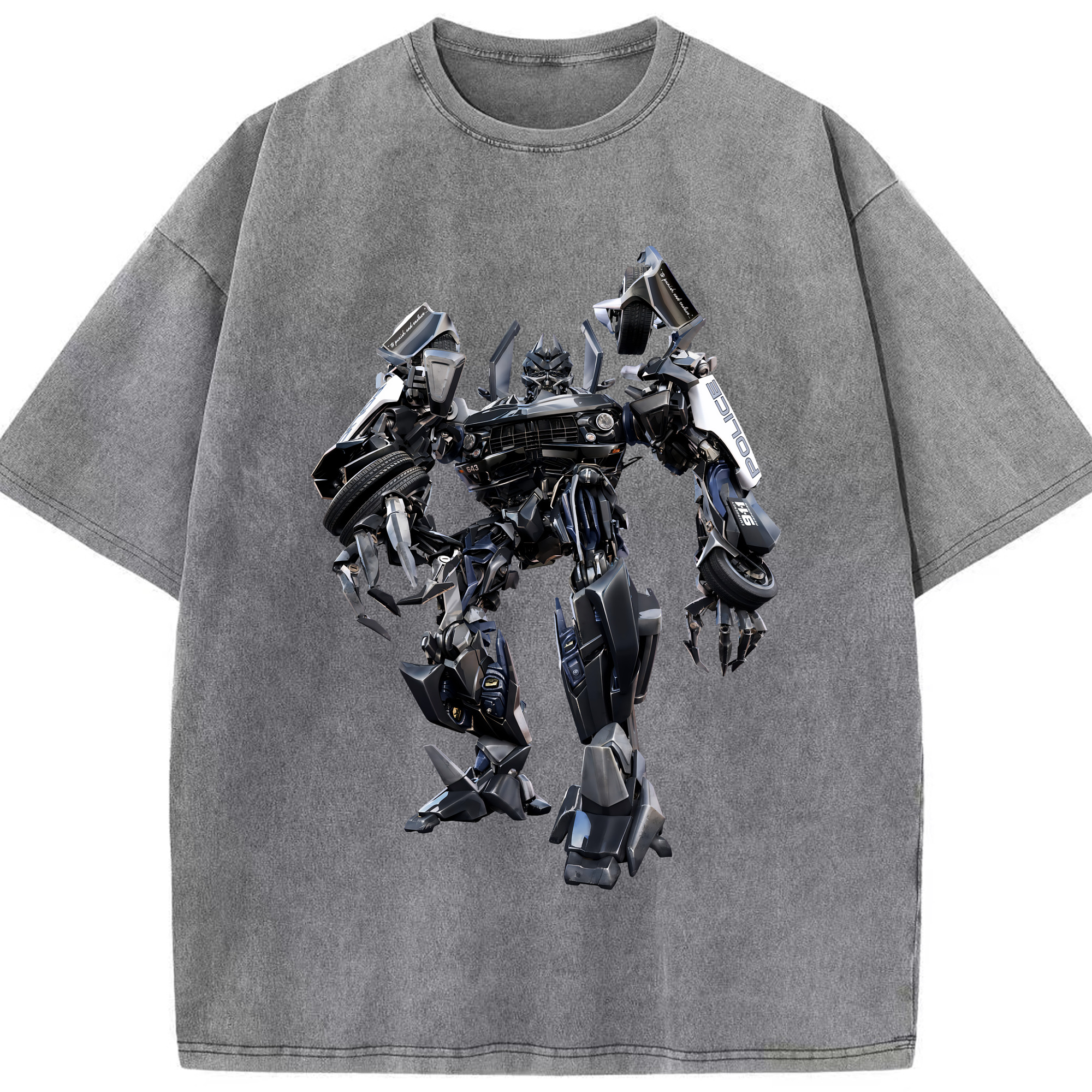 （画像用） Transformers トランスフォーマー 綿100% ヴィンテージ風 半袖Tシャツ（フロントプリント）