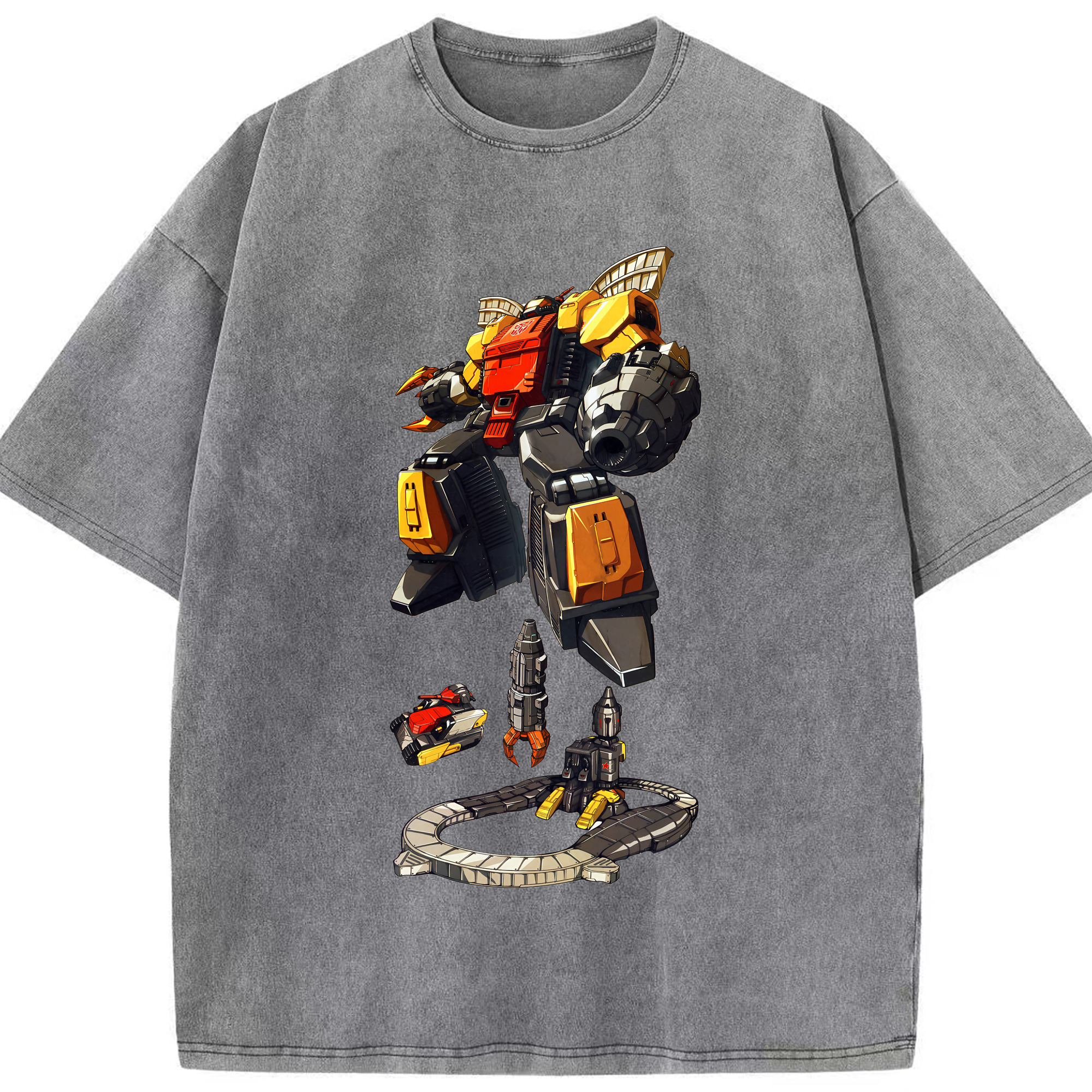 （画像用） Transformers トランスフォーマー 綿100% ヴィンテージ風 半袖Tシャツ（フロントプリント）