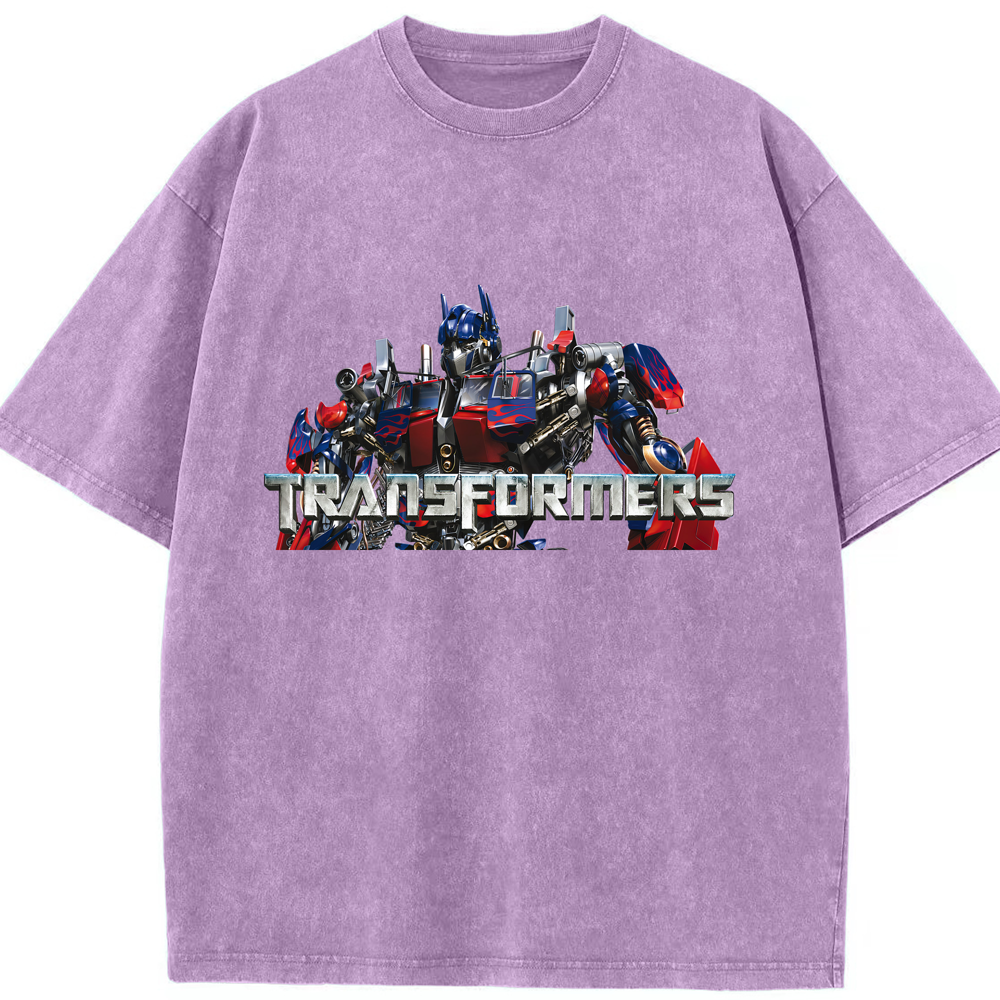 （画像用） Transformers トランスフォーマー 綿100% ヴィンテージ風 半袖Tシャツ（フロントプリント）