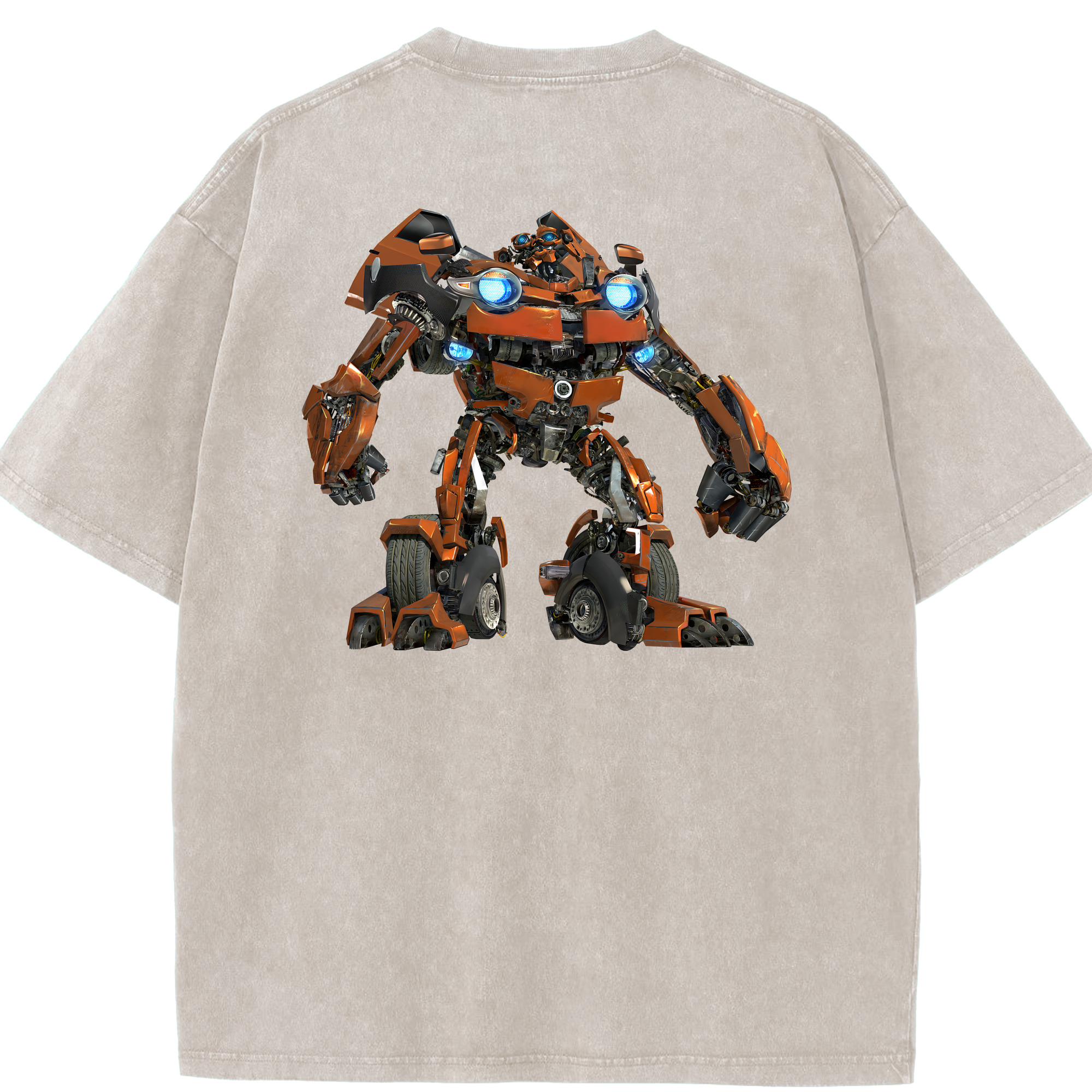 Transformers トランスフォーマー 綿100% ヴィンテージ風 半袖Tシャツ（背面プリント）