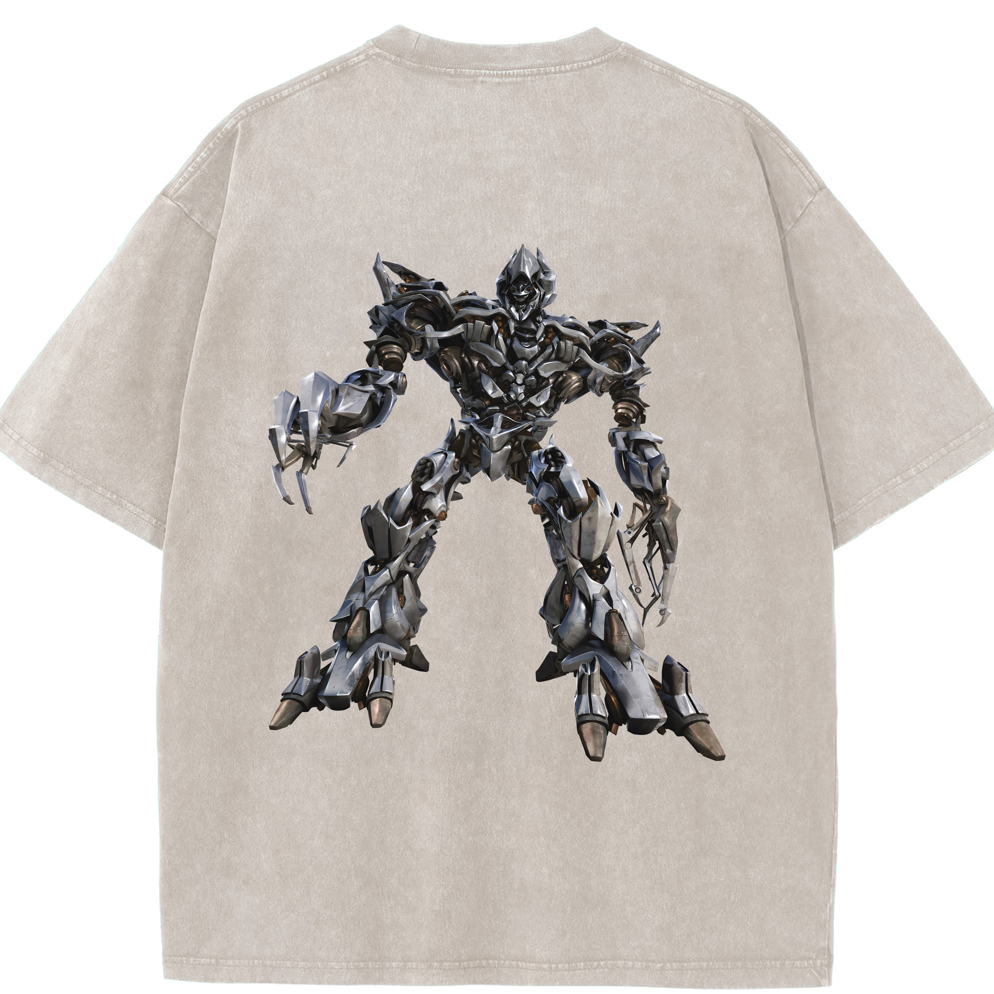 （画像用） Transformers トランスフォーマー 綿100% ヴィンテージ風 半袖Tシャツ（背面プリント）