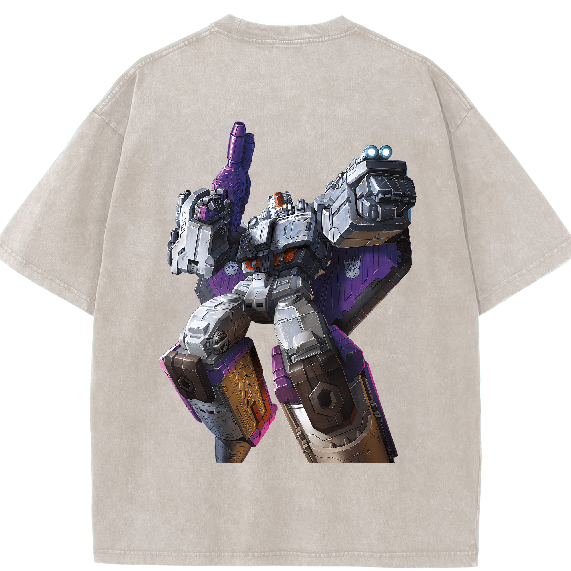 （画像用） Transformers トランスフォーマー 綿100% ヴィンテージ風 半袖Tシャツ（背面プリント）