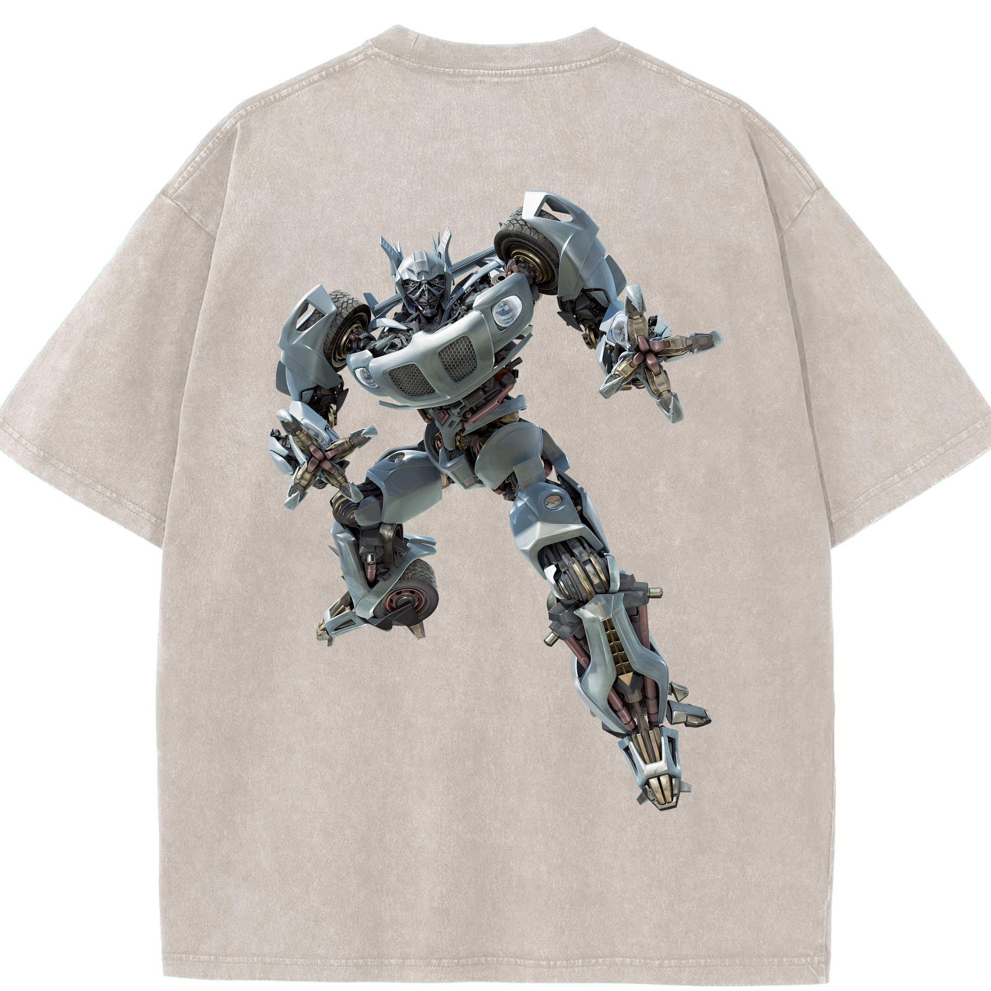 （画像用） Transformers トランスフォーマー 綿100% ヴィンテージ風 半袖Tシャツ（背面プリント）