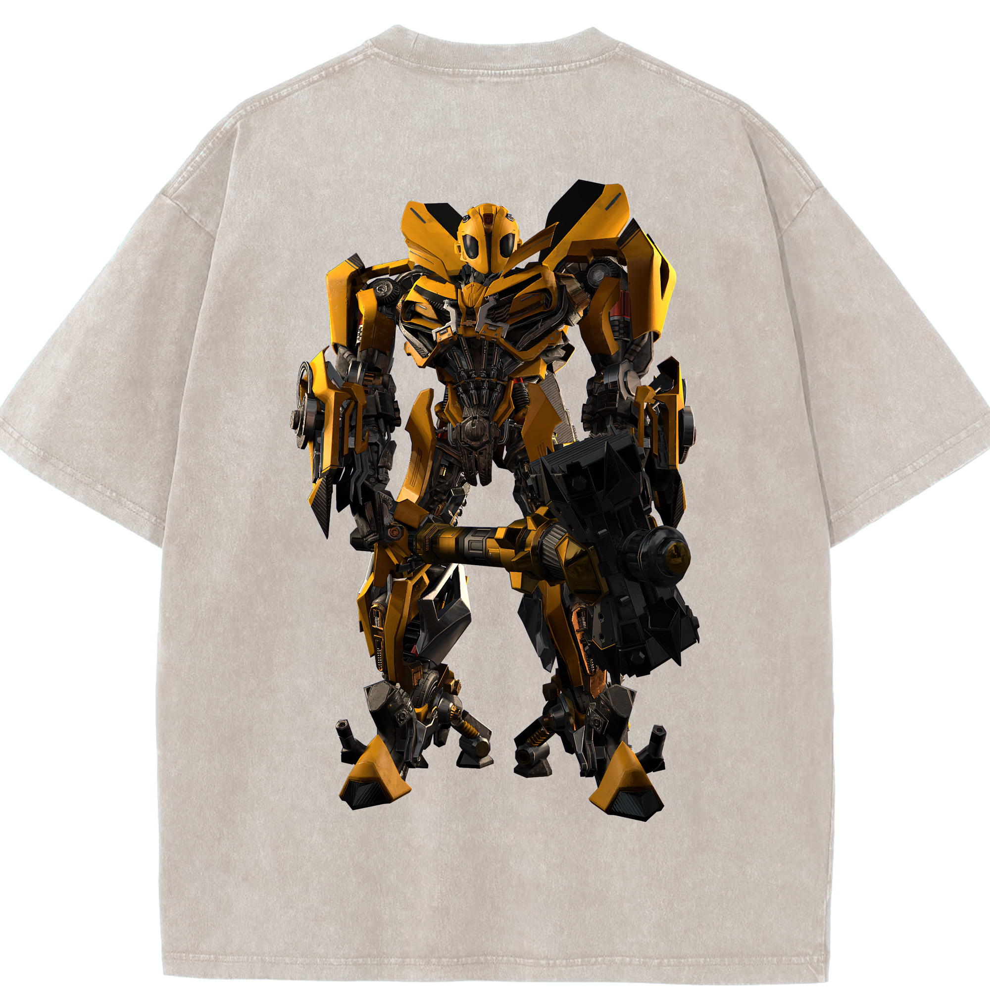 （画像用） Transformers トランスフォーマー 綿100% ヴィンテージ風 半袖Tシャツ（背面プリント）