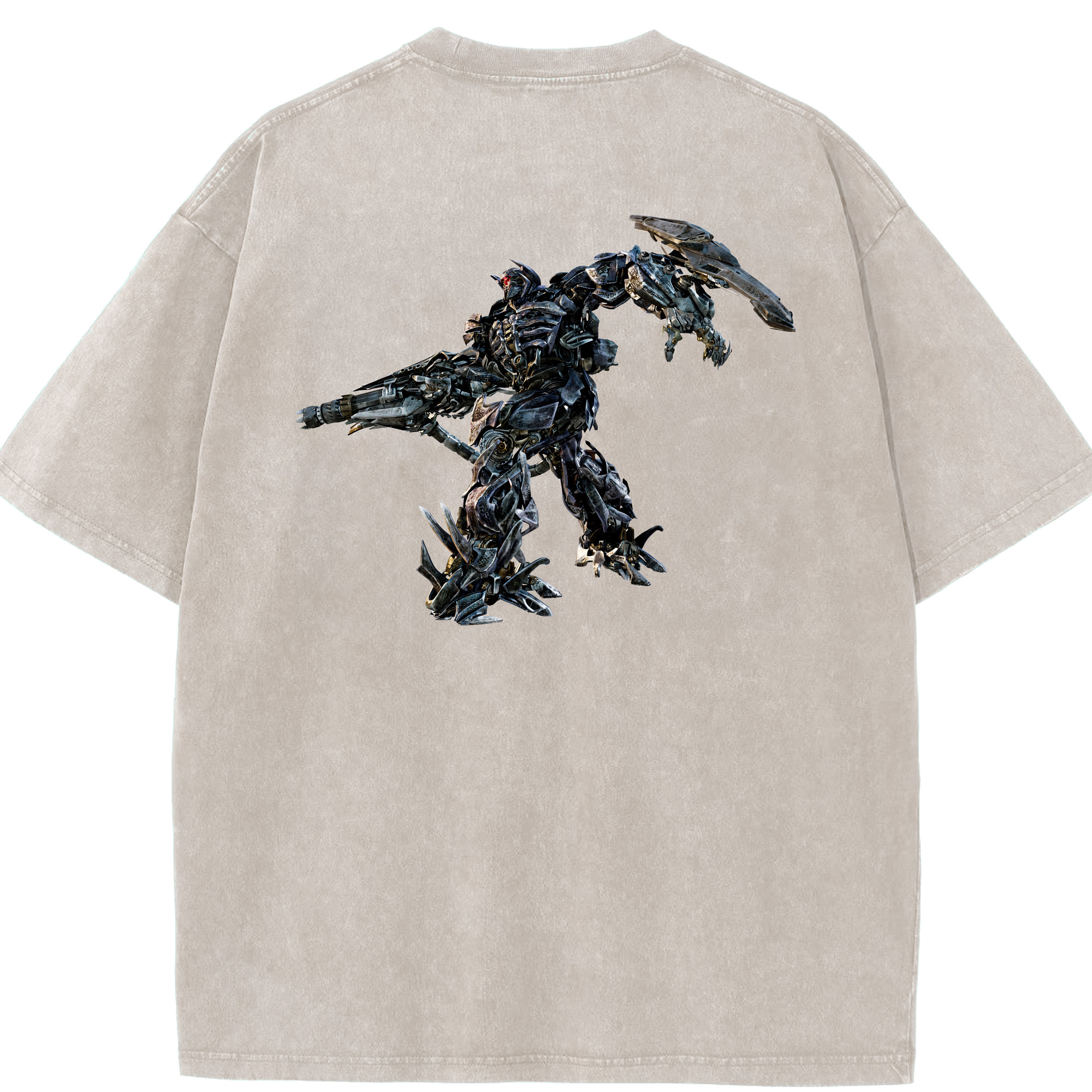 （画像用） Transformers トランスフォーマー 綿100% ヴィンテージ風 半袖Tシャツ（背面プリント）