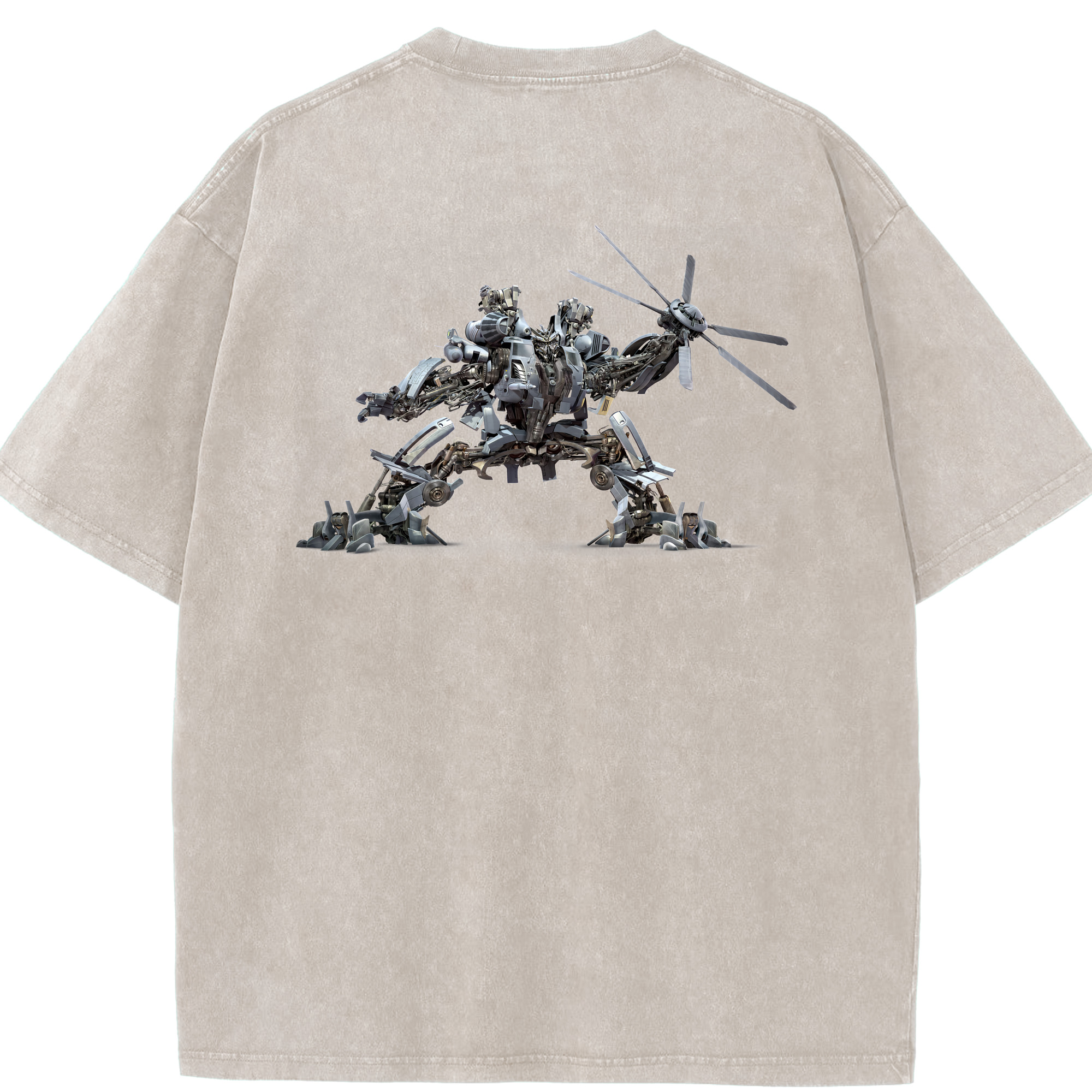 （画像用） Transformers トランスフォーマー 綿100% ヴィンテージ風 半袖Tシャツ（背面プリント）