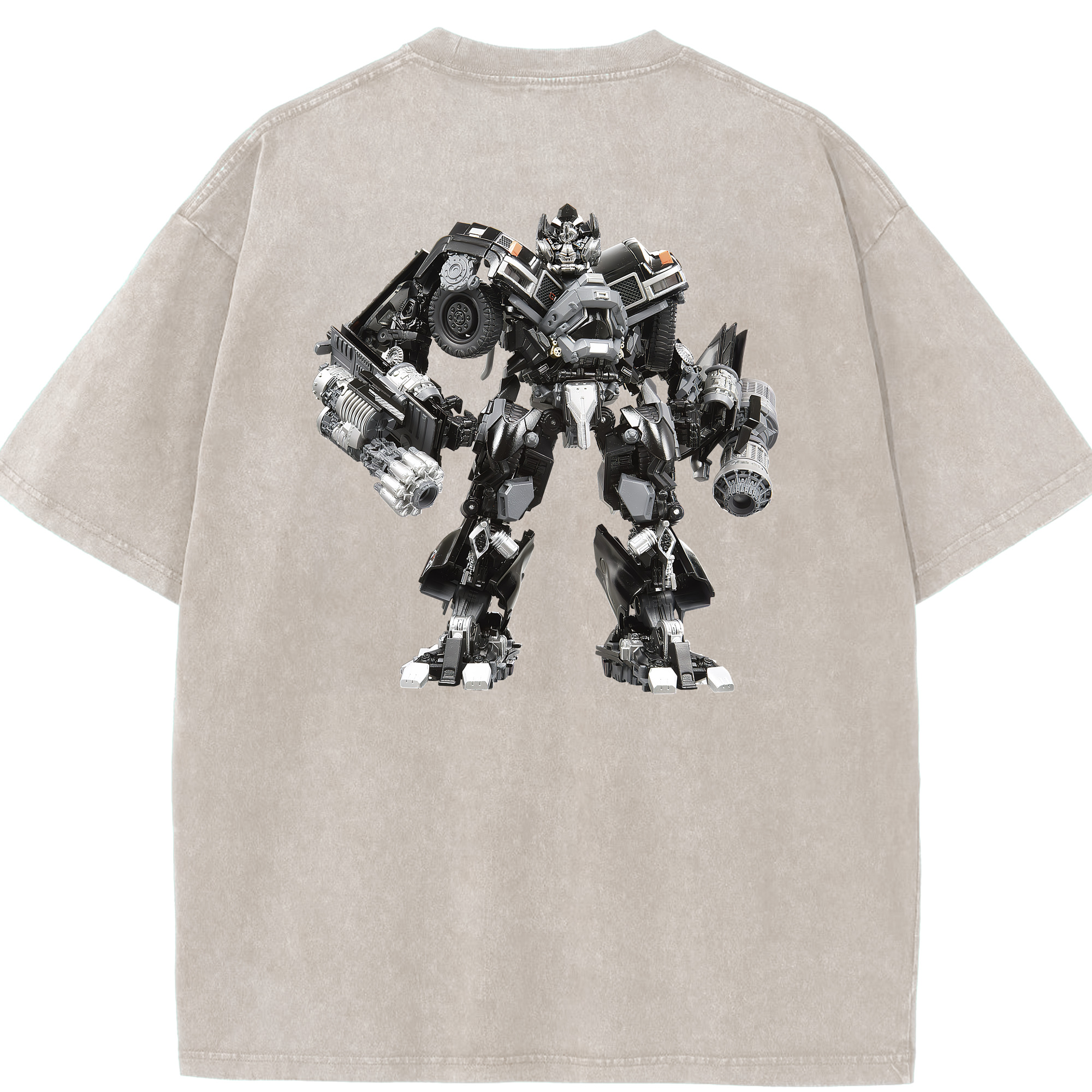 （画像用） Transformers トランスフォーマー 綿100% ヴィンテージ風 半袖Tシャツ（背面プリント）