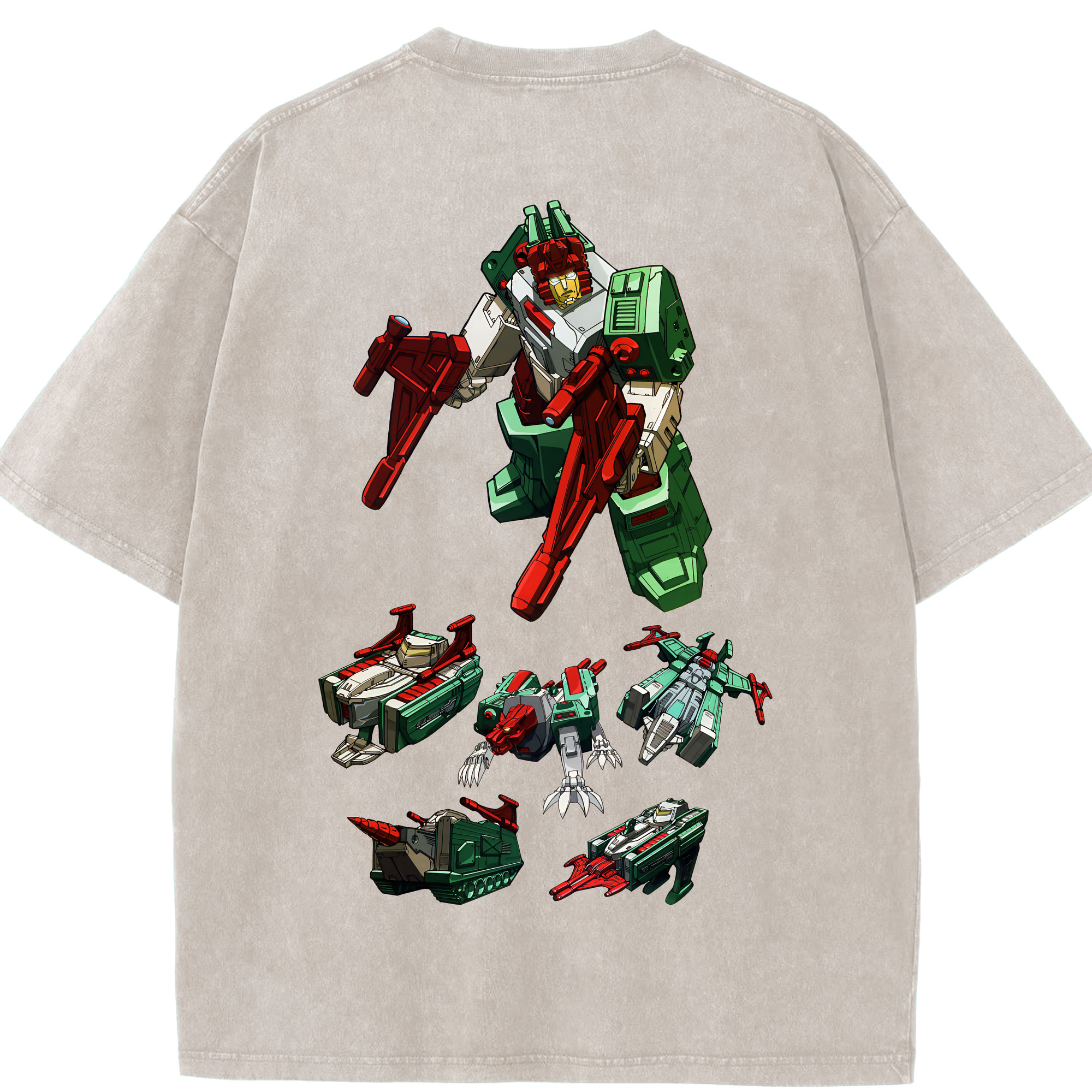 （画像用） Transformers トランスフォーマー 綿100% ヴィンテージ風 半袖Tシャツ（背面プリント）