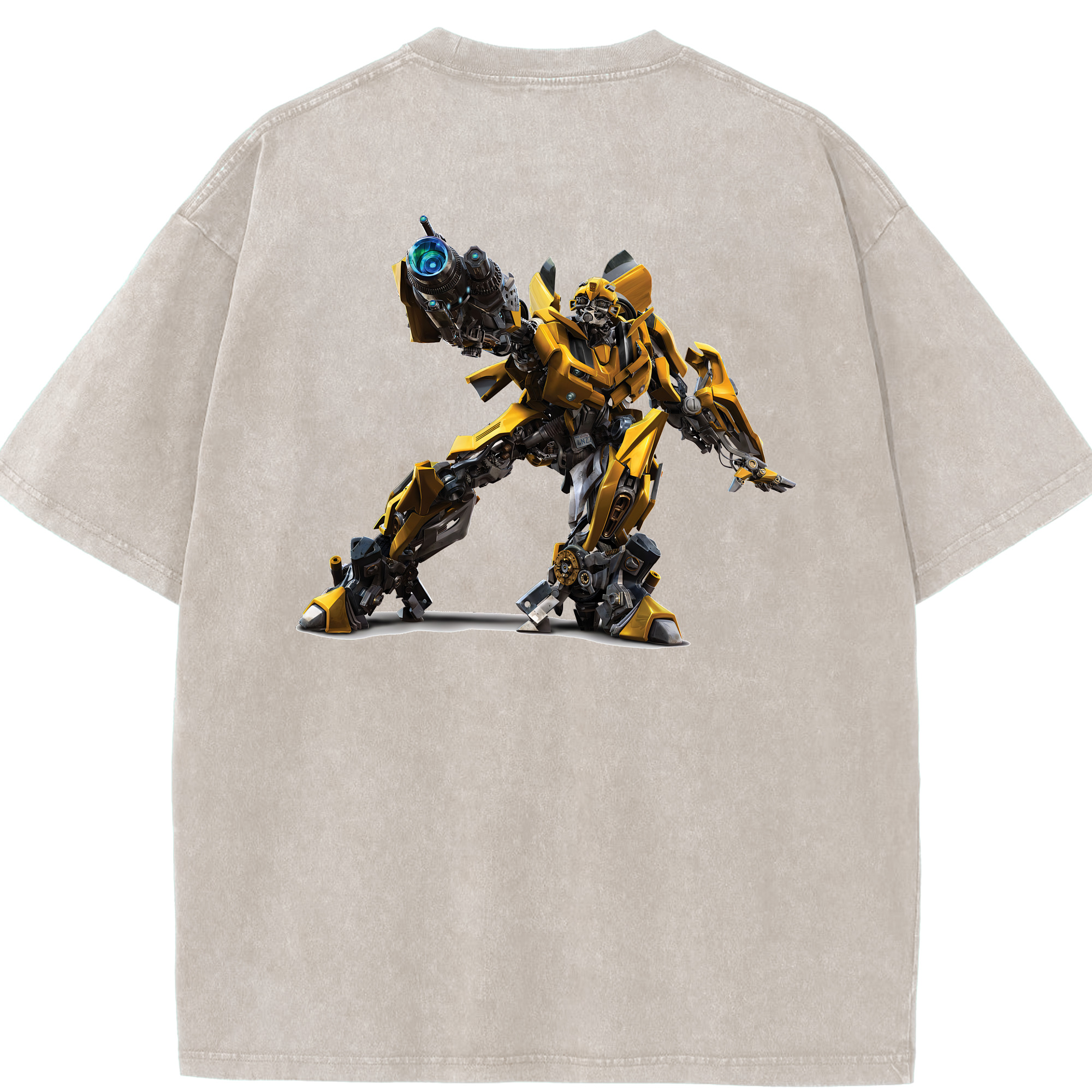 （画像用） Transformers トランスフォーマー 綿100% ヴィンテージ風 半袖Tシャツ（背面プリント）