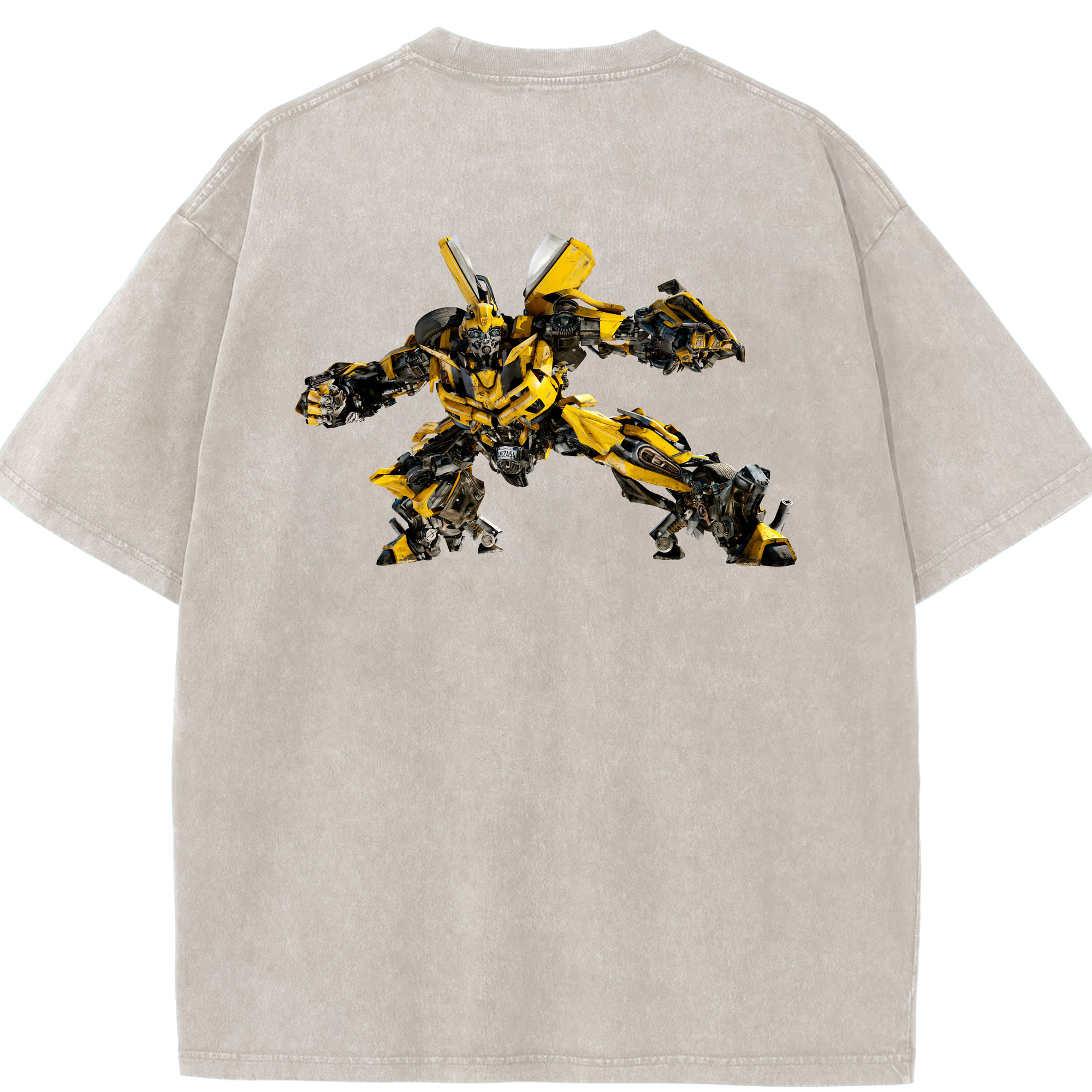 （画像用） Transformers トランスフォーマー 綿100% ヴィンテージ風 半袖Tシャツ（背面プリント）