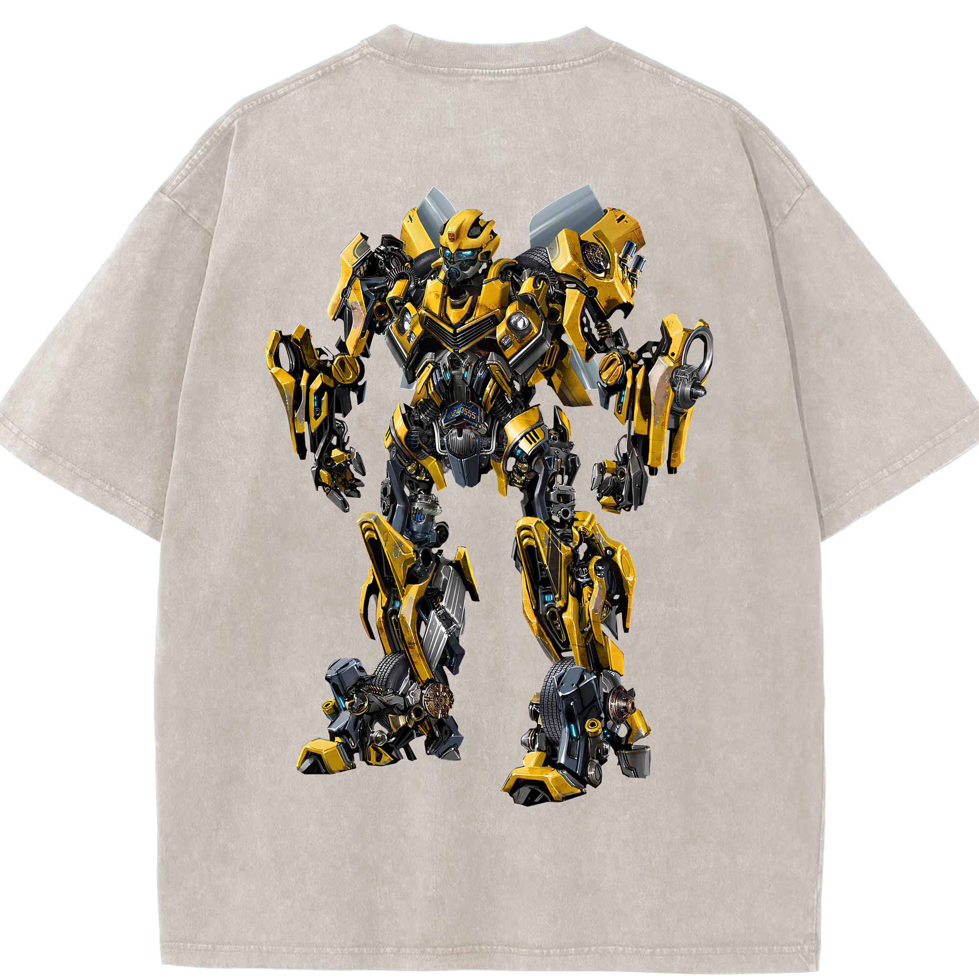 （画像用） Transformers トランスフォーマー 綿100% ヴィンテージ風 半袖Tシャツ（背面プリント）