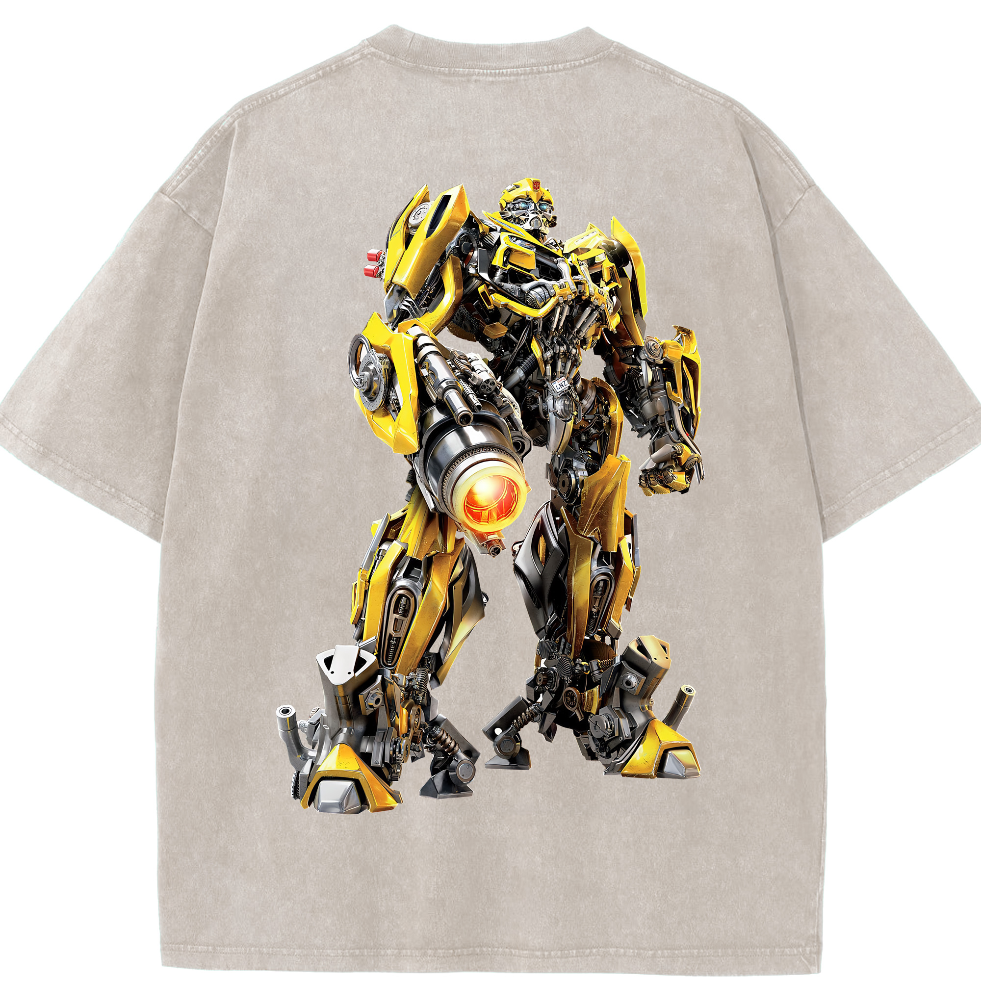 （画像用） Transformers トランスフォーマー 綿100% ヴィンテージ風 半袖Tシャツ（背面プリント）