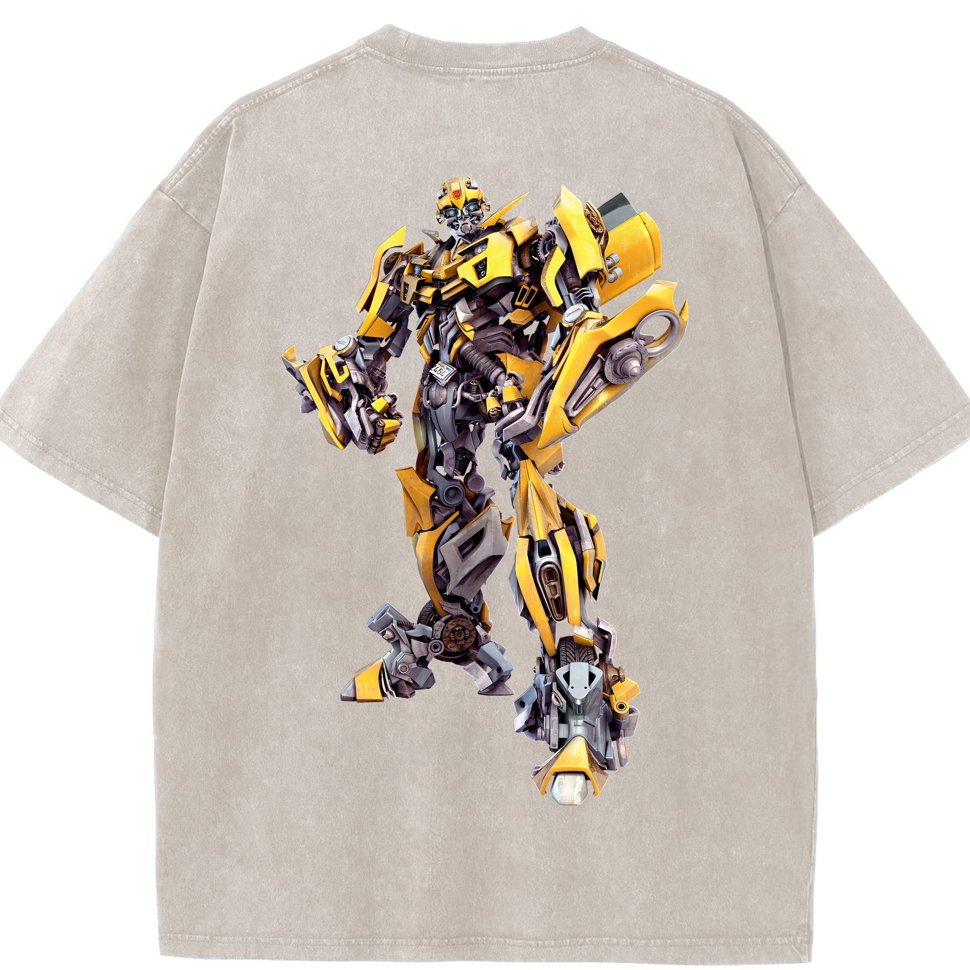 （画像用） Transformers トランスフォーマー 綿100% ヴィンテージ風 半袖Tシャツ（背面プリント）