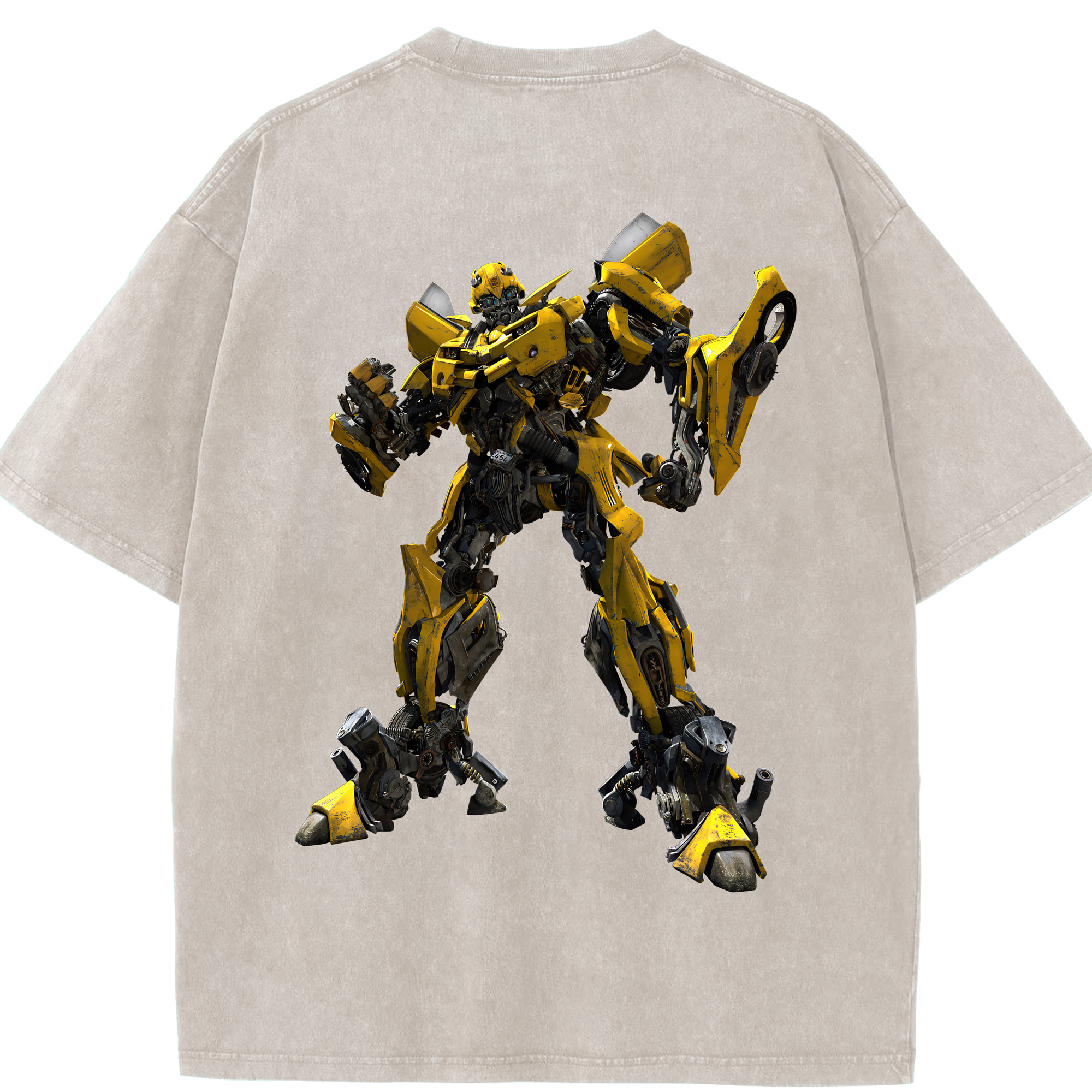 （画像用） Transformers トランスフォーマー 綿100% ヴィンテージ風 半袖Tシャツ（背面プリント）