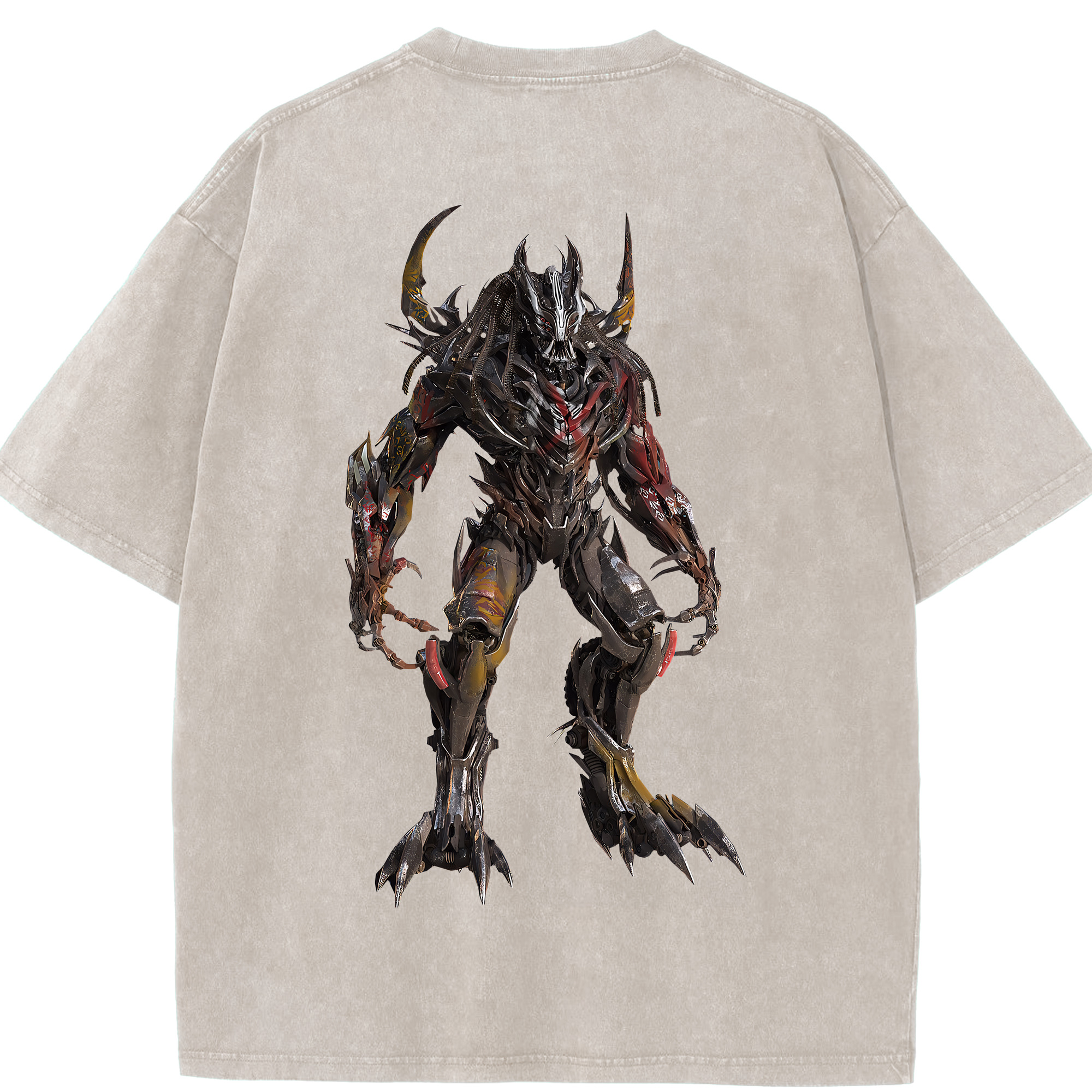 （画像用） Transformers トランスフォーマー 綿100% ヴィンテージ風 半袖Tシャツ（背面プリント）