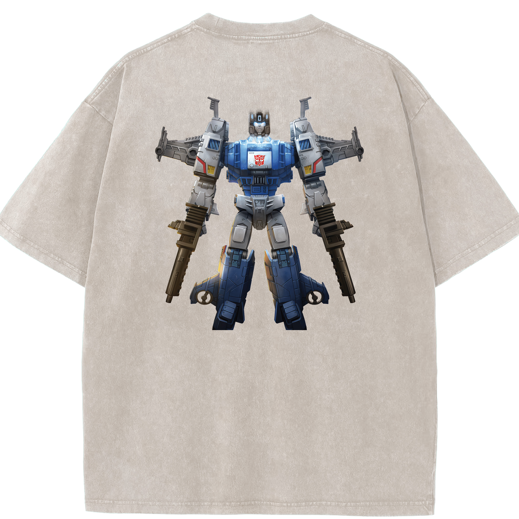 （画像用） Transformers トランスフォーマー 綿100% ヴィンテージ風 半袖Tシャツ（背面プリント）