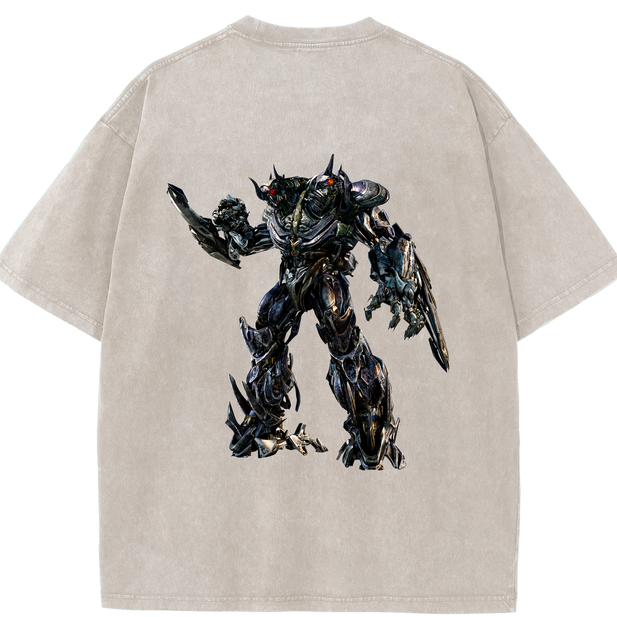 （画像用） Transformers トランスフォーマー 綿100% ヴィンテージ風 半袖Tシャツ（背面プリント）