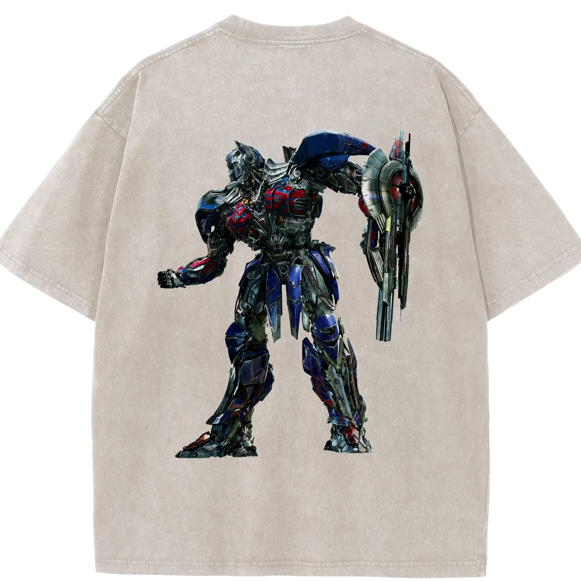 Transformers トランスフォーマー 綿100% ヴィンテージ風 半袖Tシャツ（背面プリント）