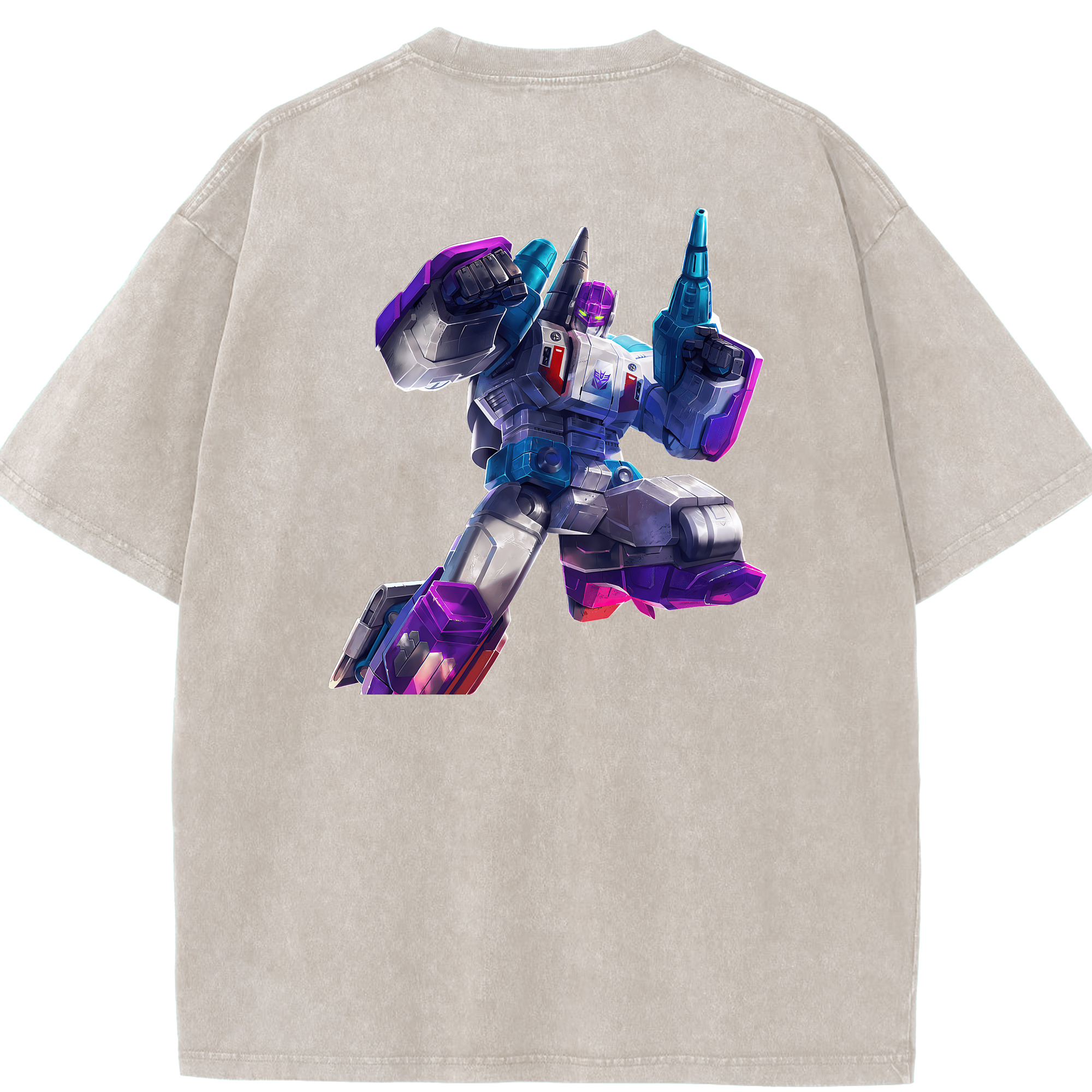 （画像用） Transformers トランスフォーマー 綿100% ヴィンテージ風 半袖Tシャツ（背面プリント）