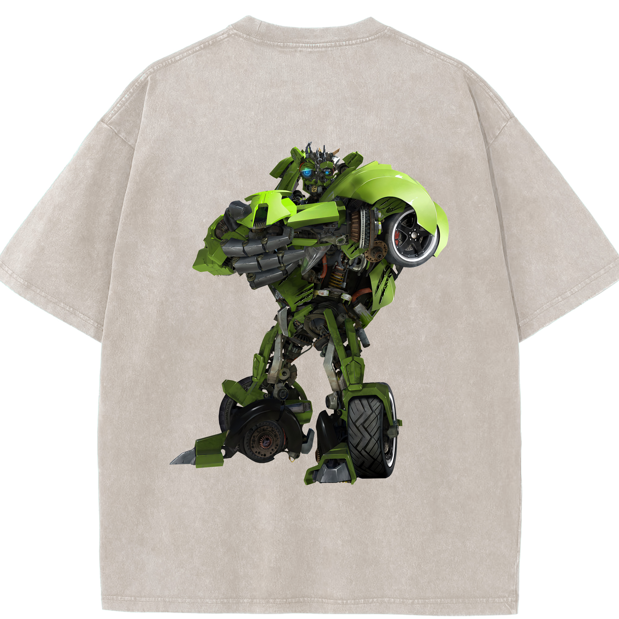 （画像用） Transformers トランスフォーマー 綿100% ヴィンテージ風 半袖Tシャツ（背面プリント）