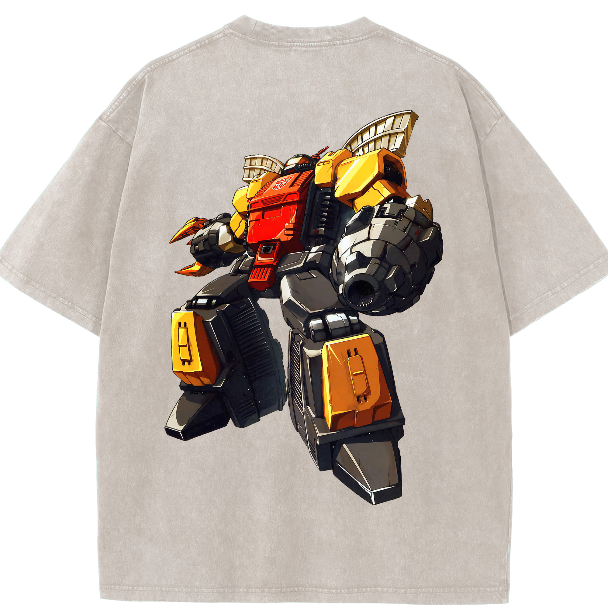 （画像用） Transformers トランスフォーマー 綿100% ヴィンテージ風 半袖Tシャツ（背面プリント）