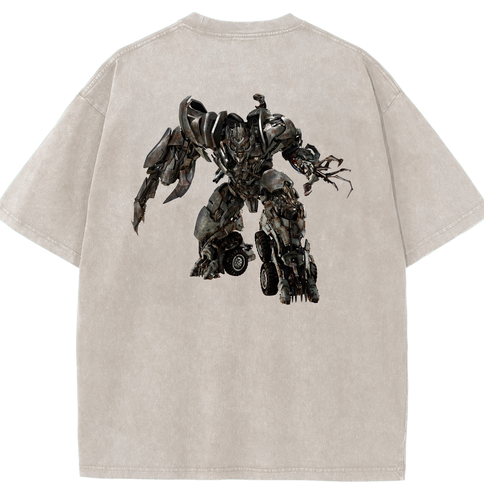 （画像用） Transformers トランスフォーマー 綿100% ヴィンテージ風 半袖Tシャツ（背面プリント）