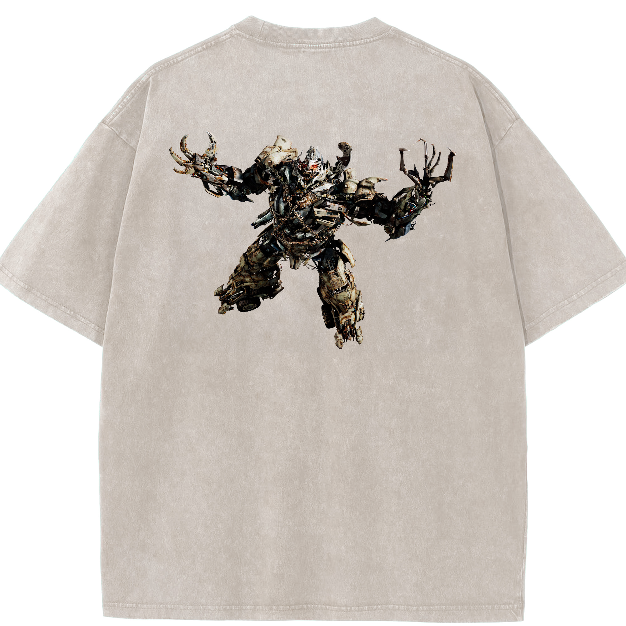 （画像用） Transformers トランスフォーマー 綿100% ヴィンテージ風 半袖Tシャツ（背面プリント）