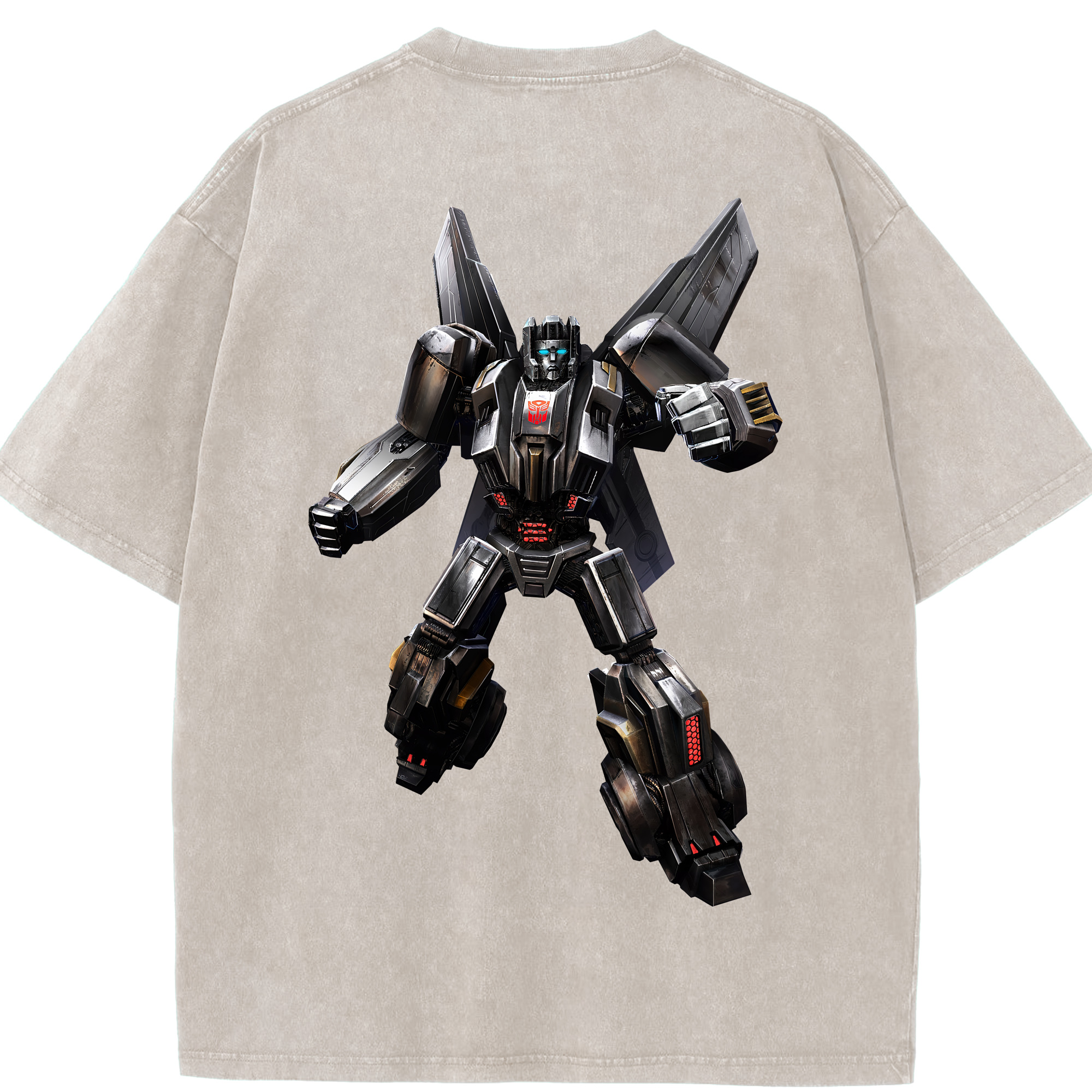 （画像用） Transformers トランスフォーマー 綿100% ヴィンテージ風 半袖Tシャツ（背面プリント）