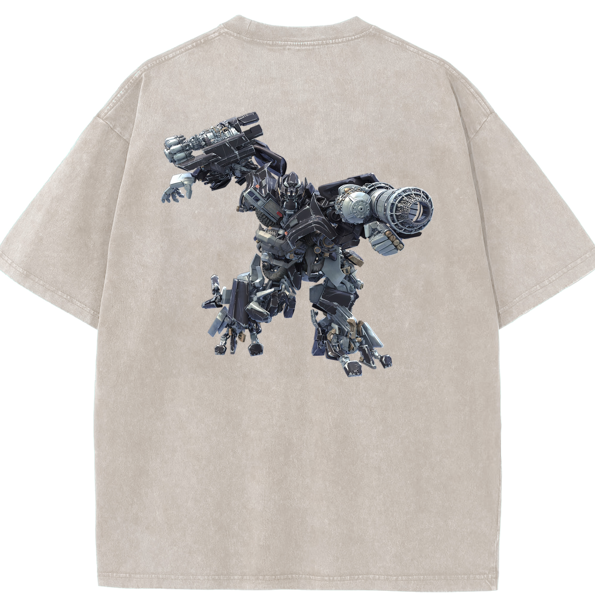 （画像用） Transformers トランスフォーマー 綿100% ヴィンテージ風 半袖Tシャツ（背面プリント）