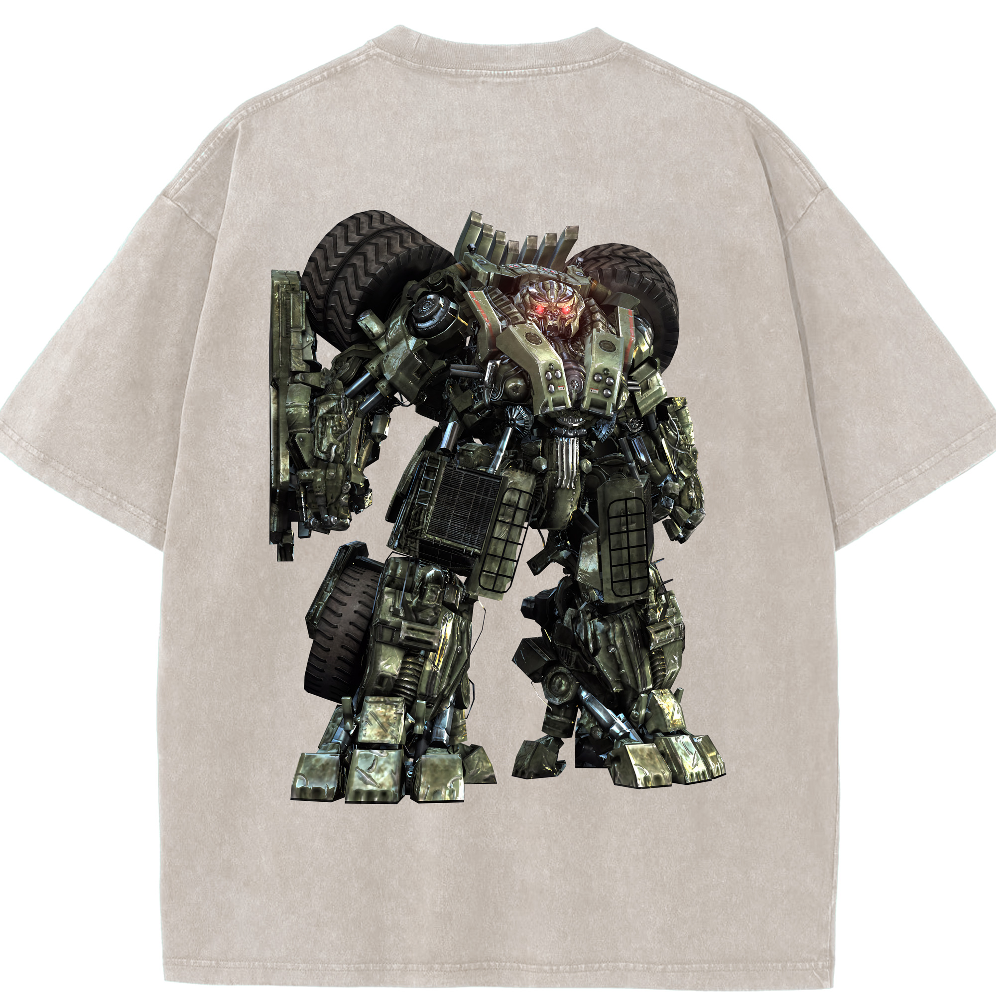 （画像用） Transformers トランスフォーマー 綿100% ヴィンテージ風 半袖Tシャツ（背面プリント）