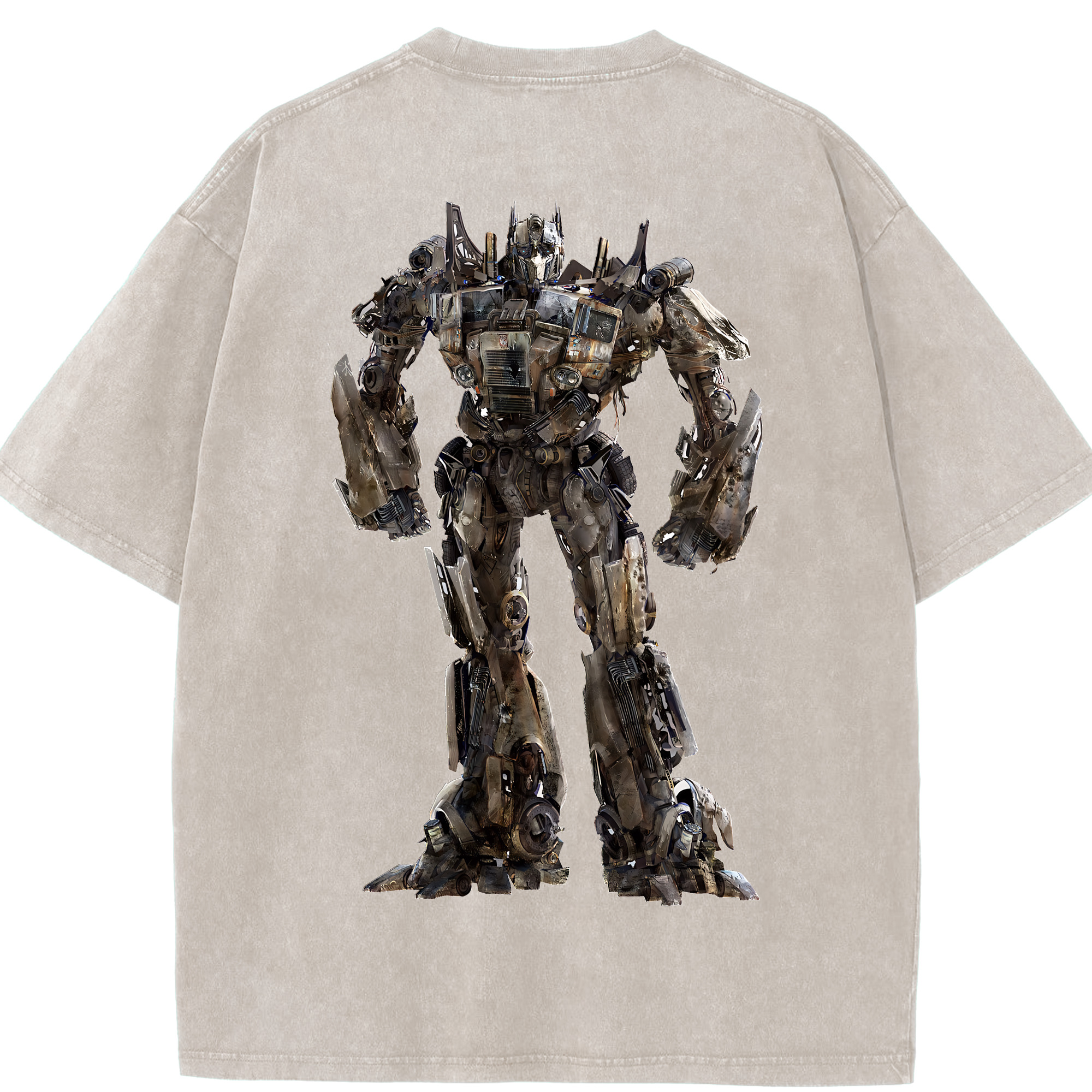 （画像用） Transformers トランスフォーマー 綿100% ヴィンテージ風 半袖Tシャツ（背面プリント）
