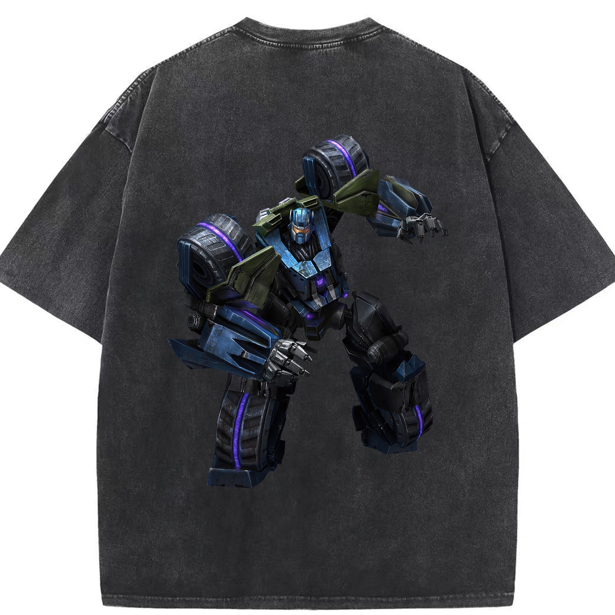 （画像用） Transformers トランスフォーマー 綿100% ヴィンテージ風 半袖Tシャツ（背面プリント）