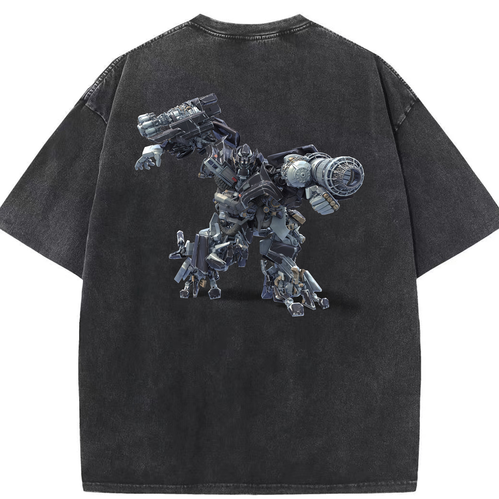 （画像用） Transformers トランスフォーマー 綿100% ヴィンテージ風 半袖Tシャツ（背面プリント）