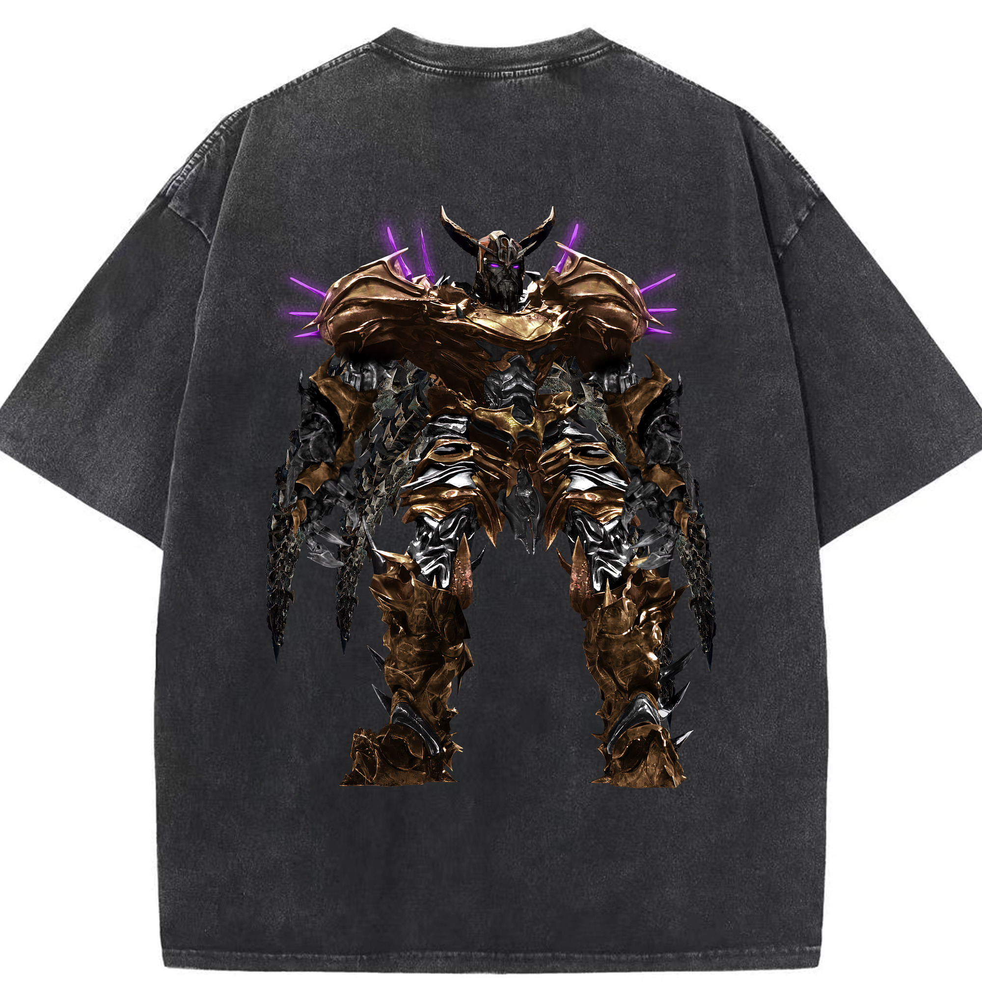 （画像用） Transformers トランスフォーマー 綿100% ヴィンテージ風 半袖Tシャツ（背面プリント）