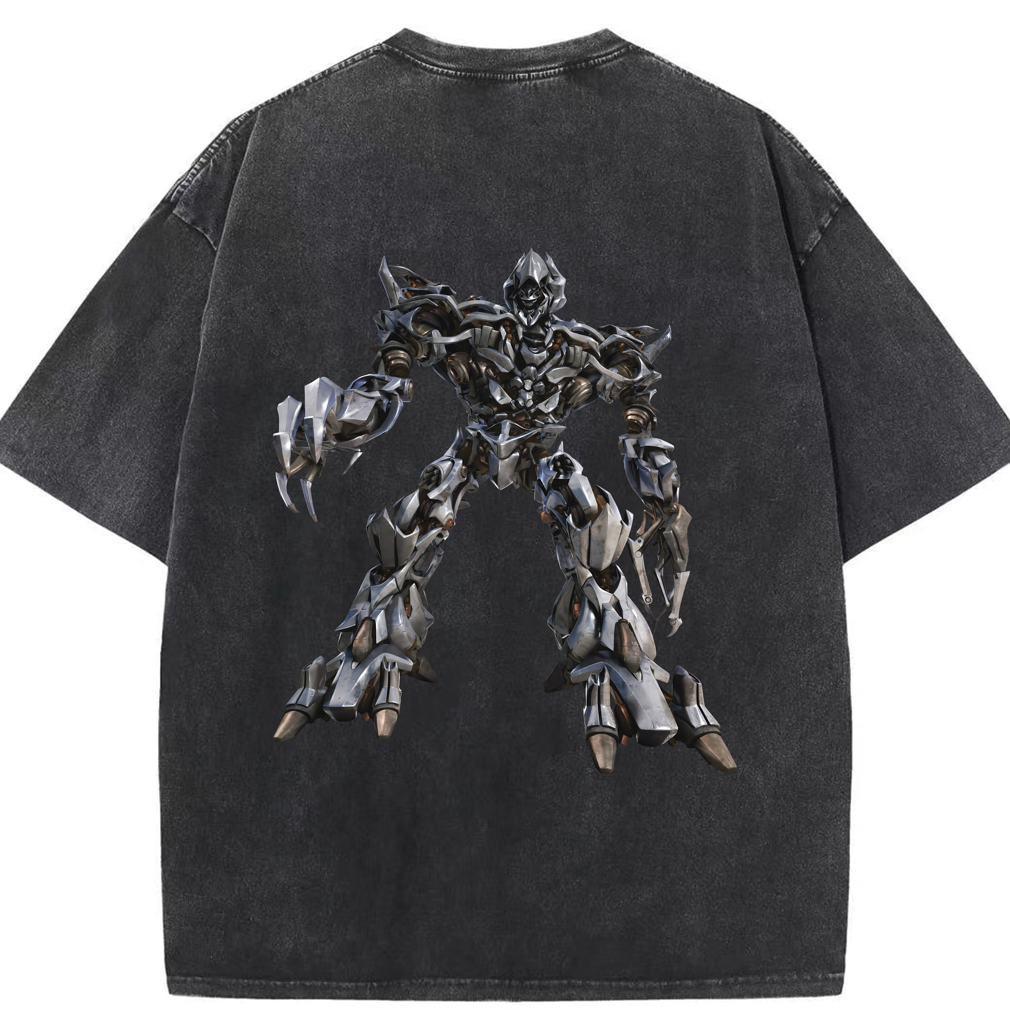 （画像用） Transformers トランスフォーマー 綿100% ヴィンテージ風 半袖Tシャツ（背面プリント）